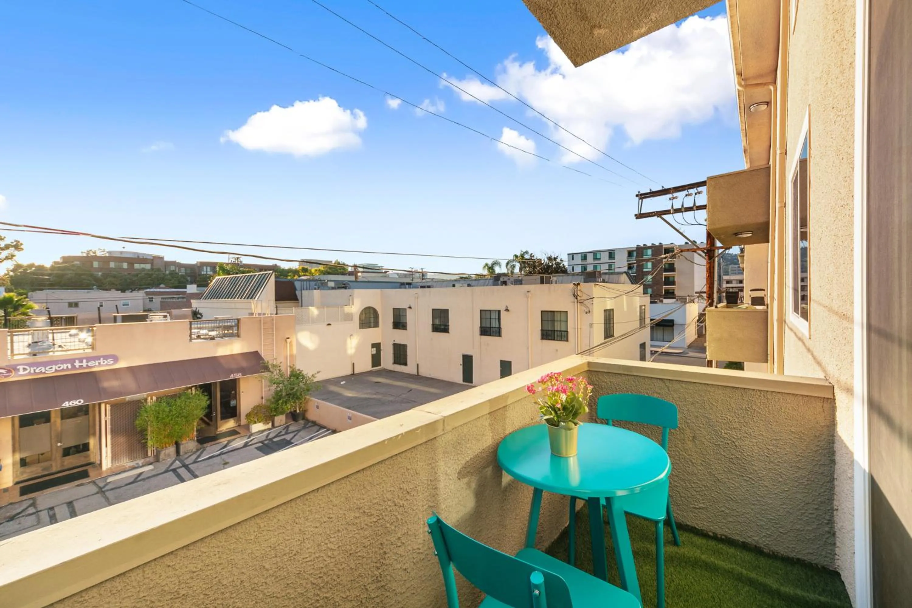 Balcony/Terrace in Beverly Hills Chic 2 bed 2bath with Patio and Parking 309
