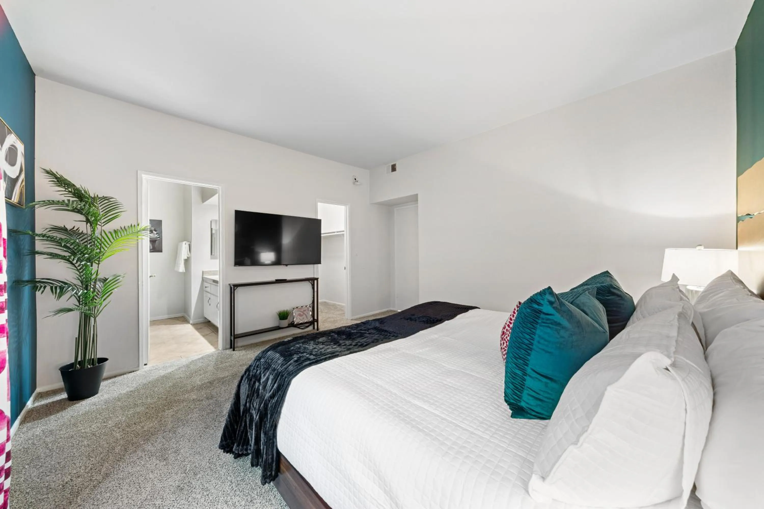 Bedroom, Bed in Beverly Hills Chic 2 bed 2bath with Patio and Parking 309