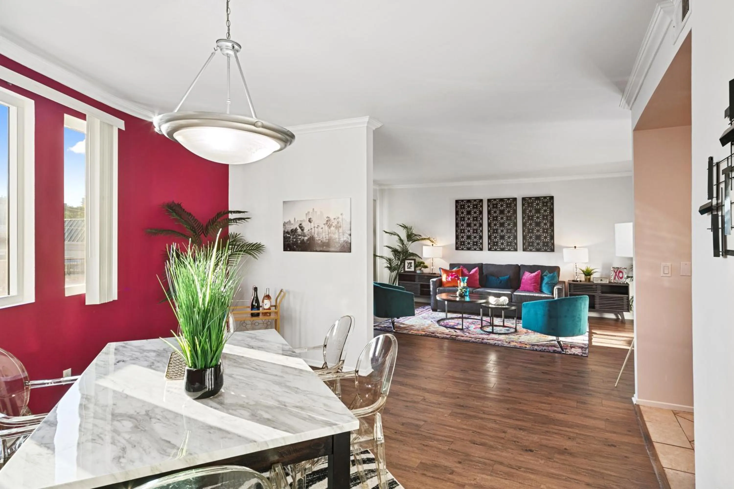 Living room in Beverly Hills Chic 2 bed 2bath with Patio and Parking 309