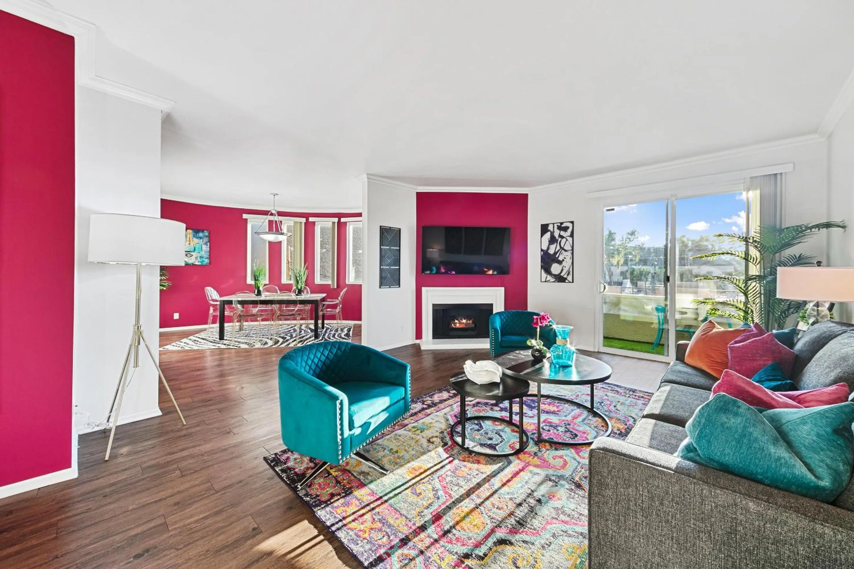 Living room in Beverly Hills Chic 2 bed 2bath with Patio and Parking 309