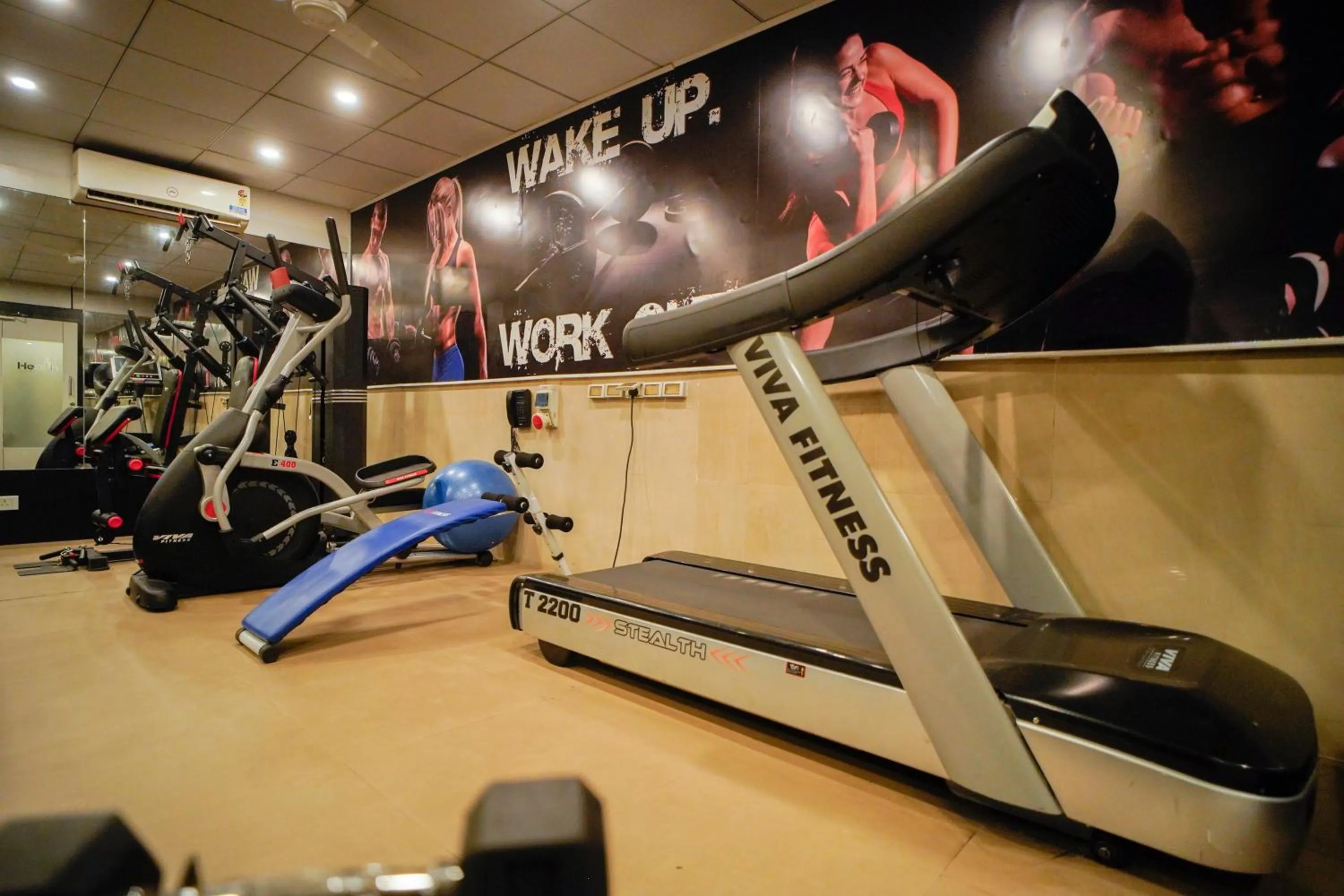 Fitness centre/facilities in Hotel Olive Eva