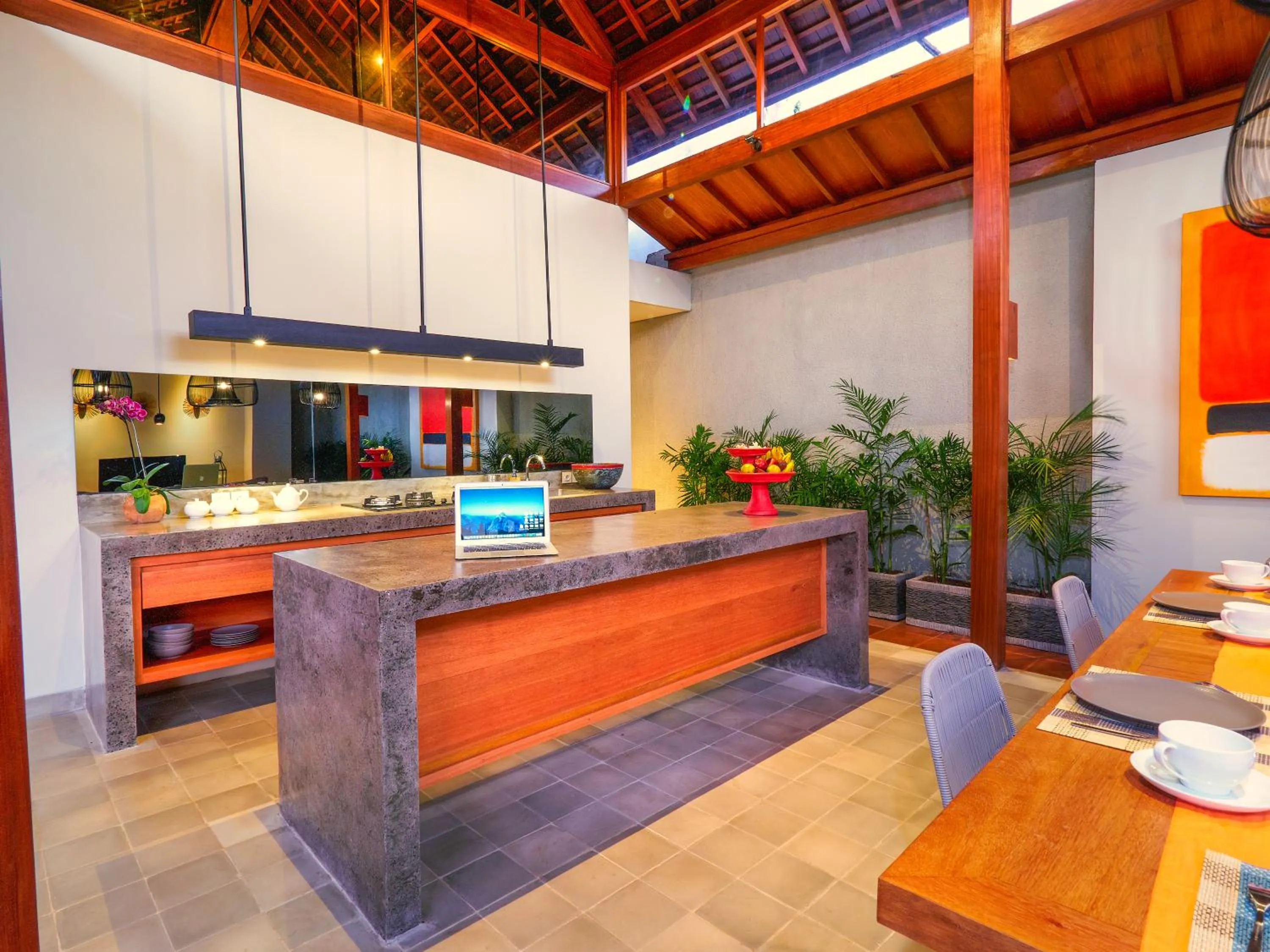 Kitchen or kitchenette in Bumbak Park Villas By Nakula