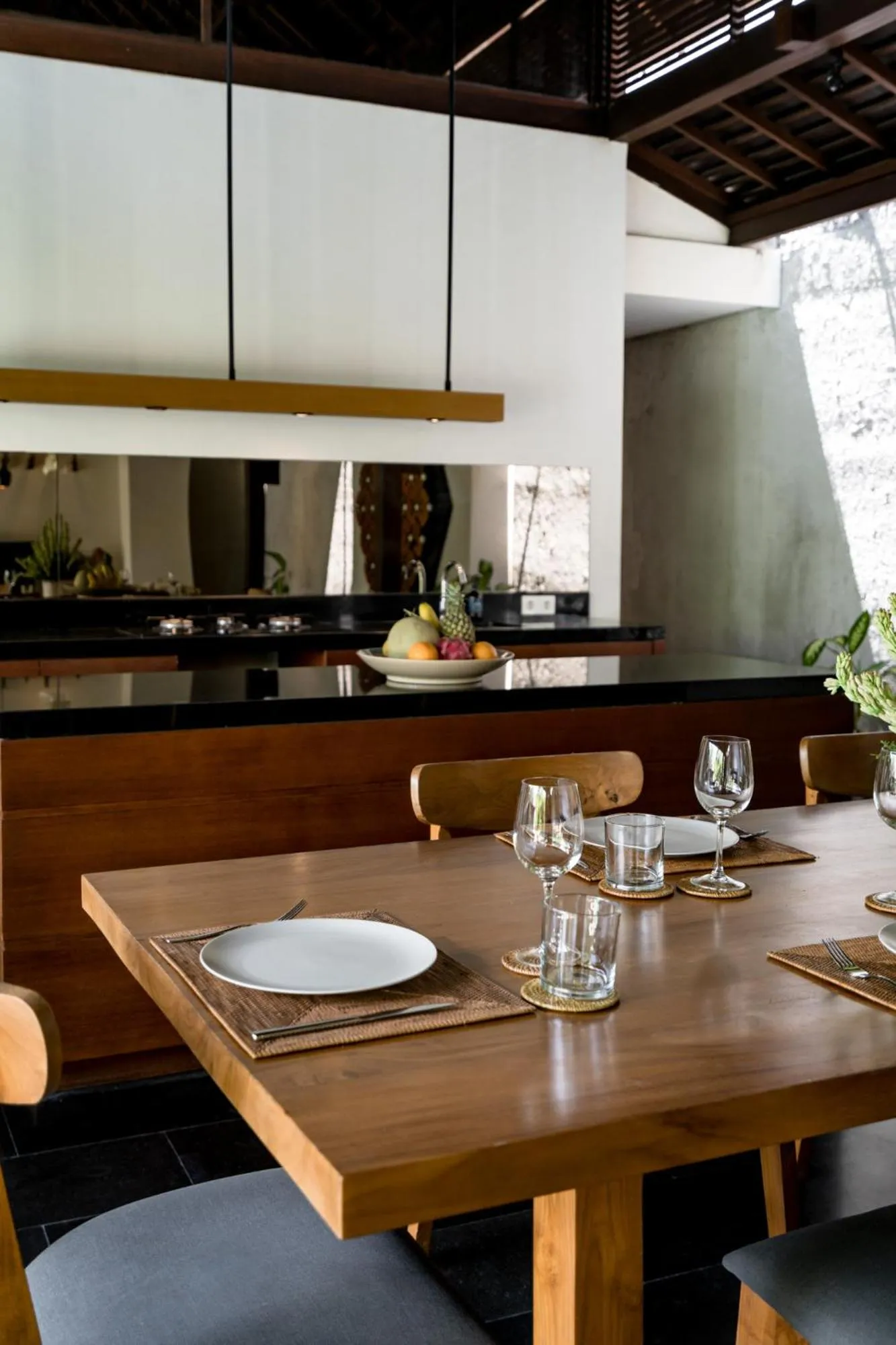 kitchen in Bumbak Park Villas By Nakula