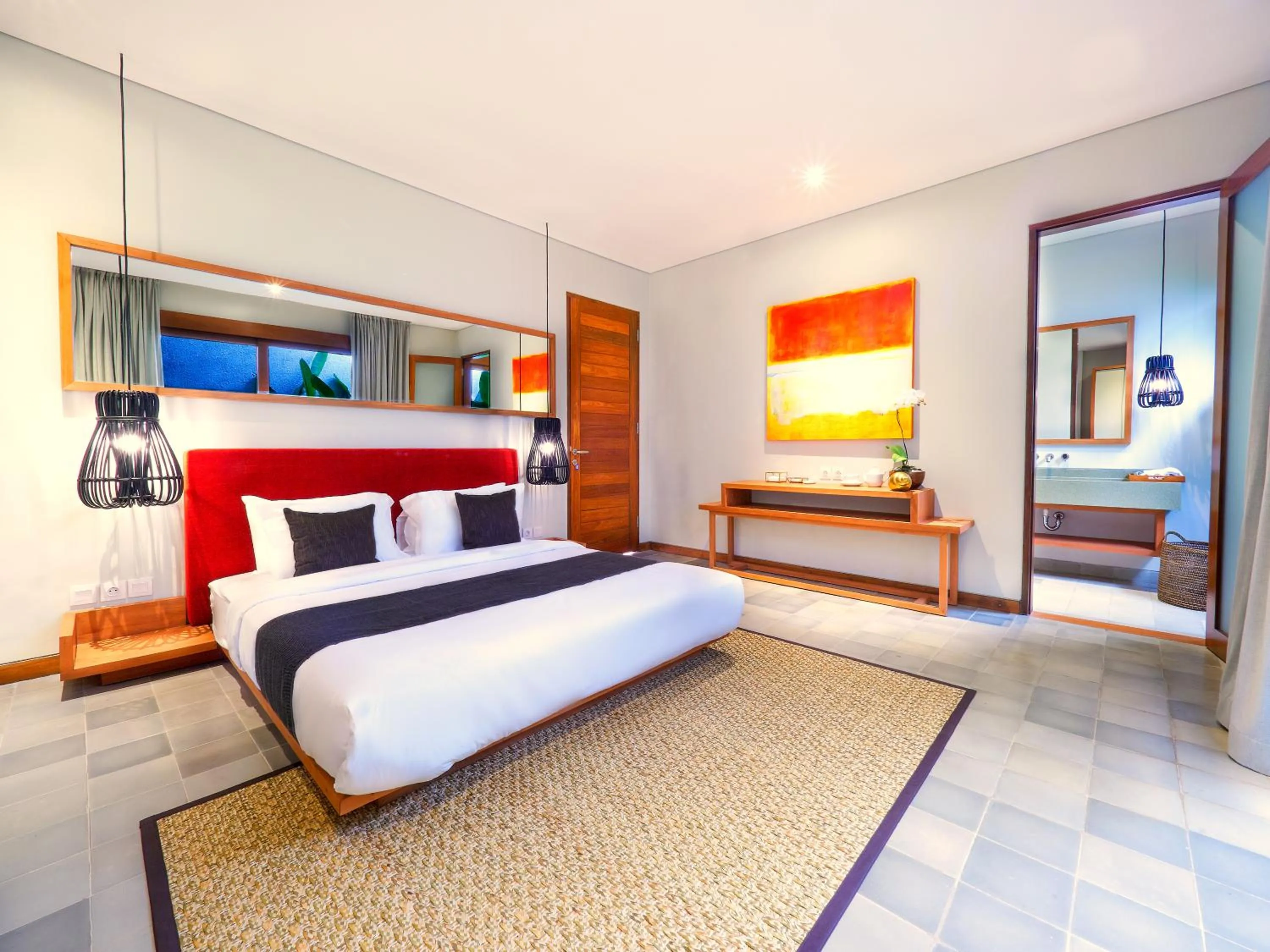 Bed in Bumbak Park Villas By Nakula