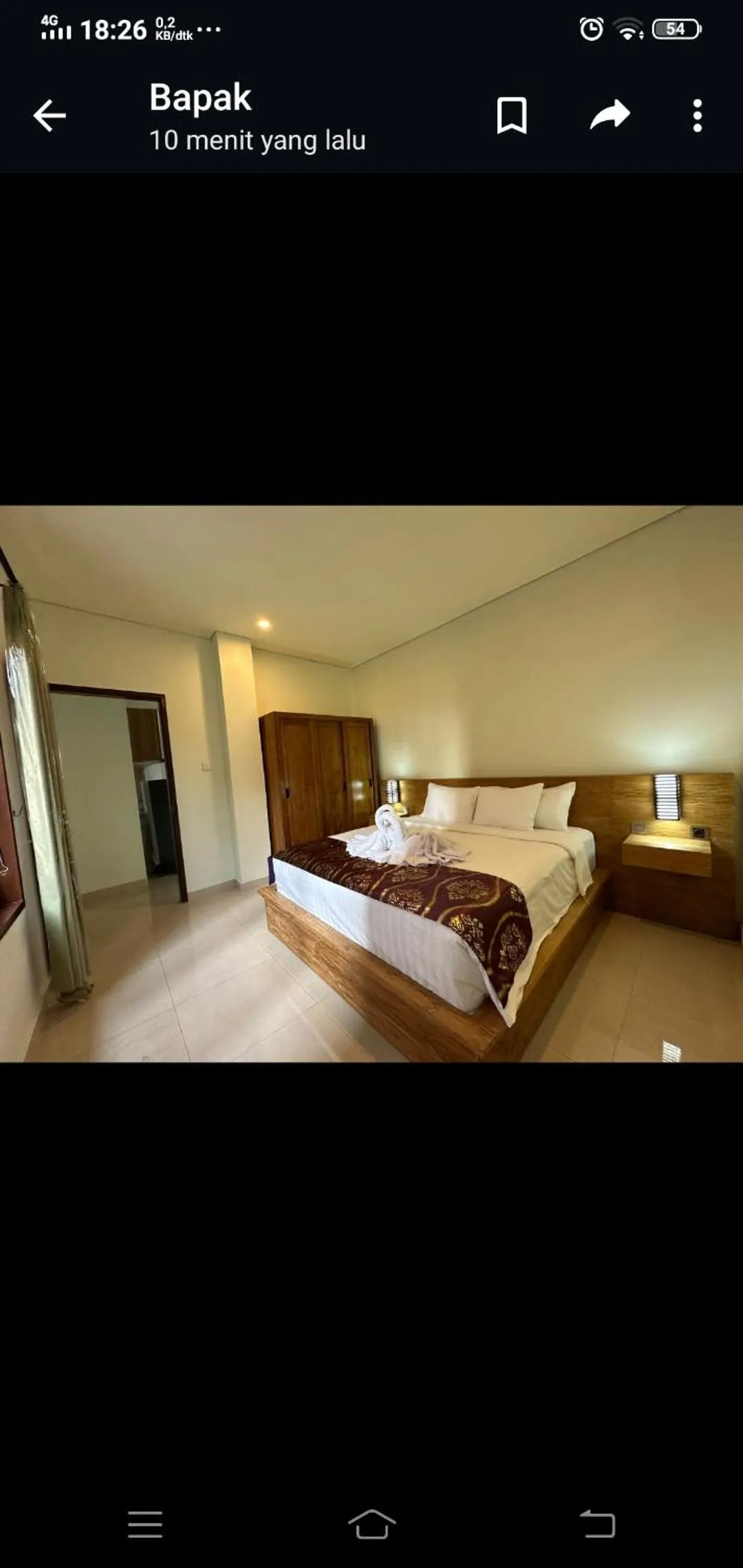 Bed in Apartment Wayan