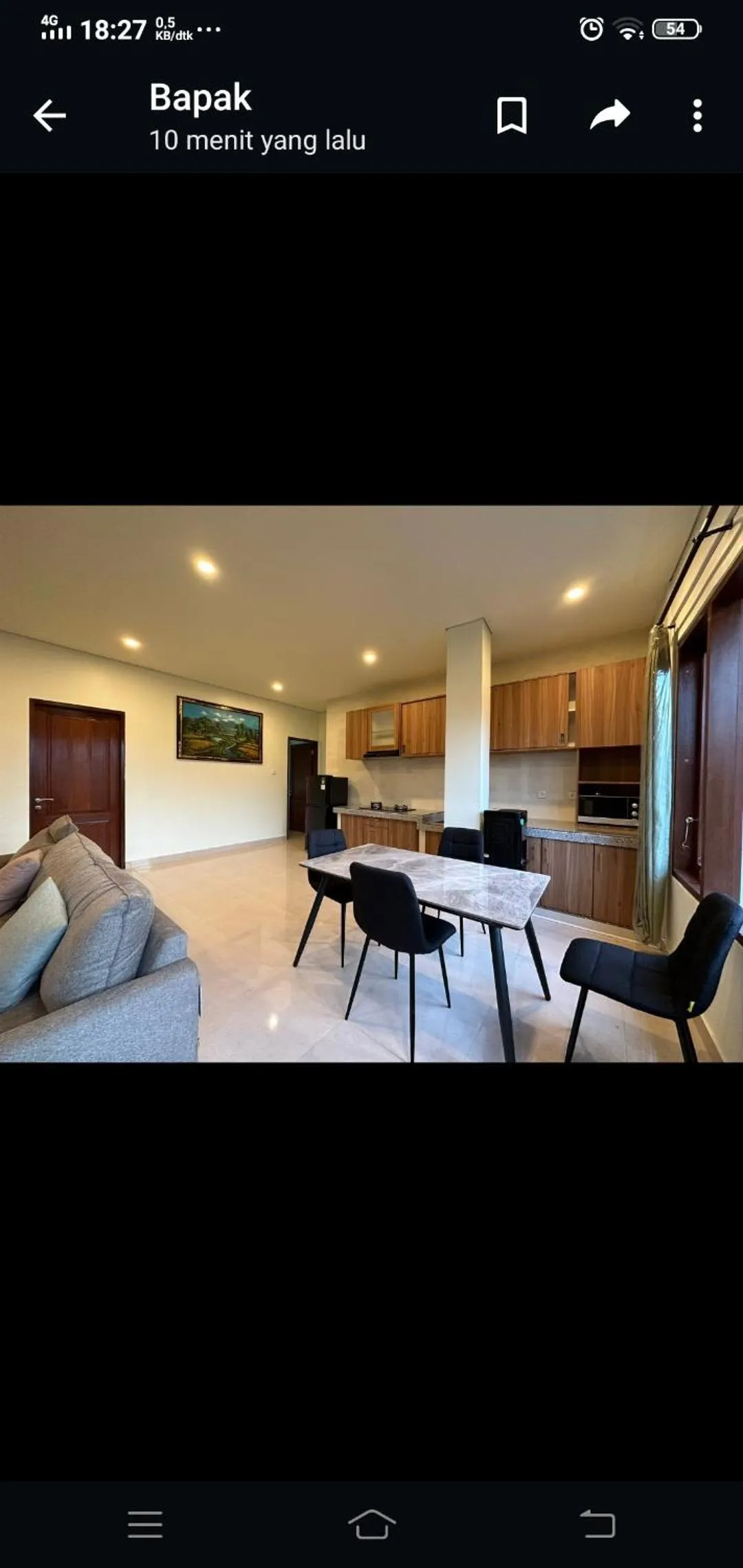 Kitchen or kitchenette in Apartment Wayan