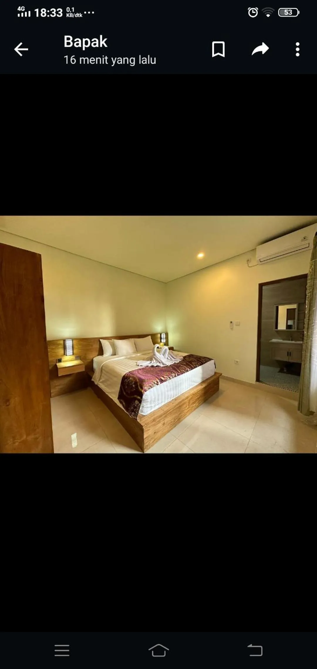 Bed in Apartment Wayan