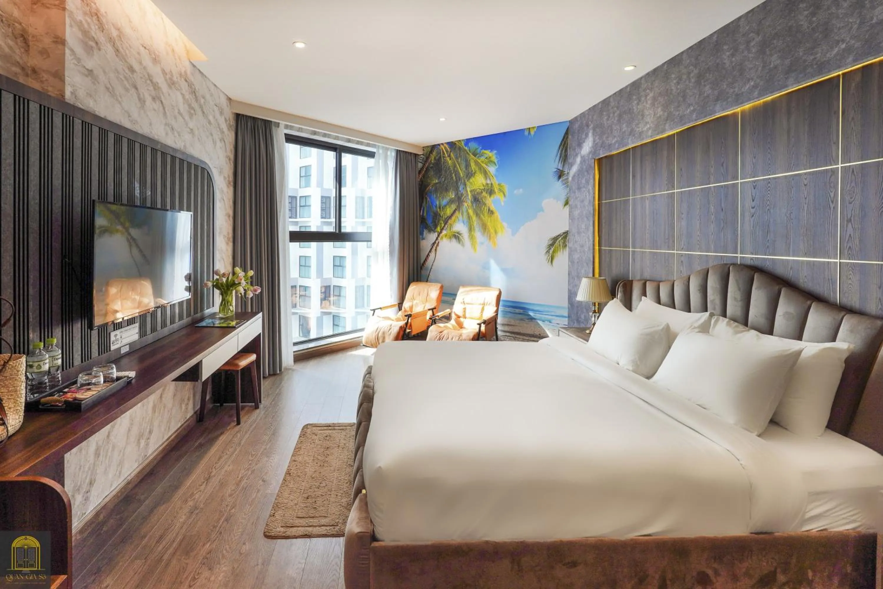 Communal lounge/ TV room, Bed in Mandala Pearl Azure Retreat