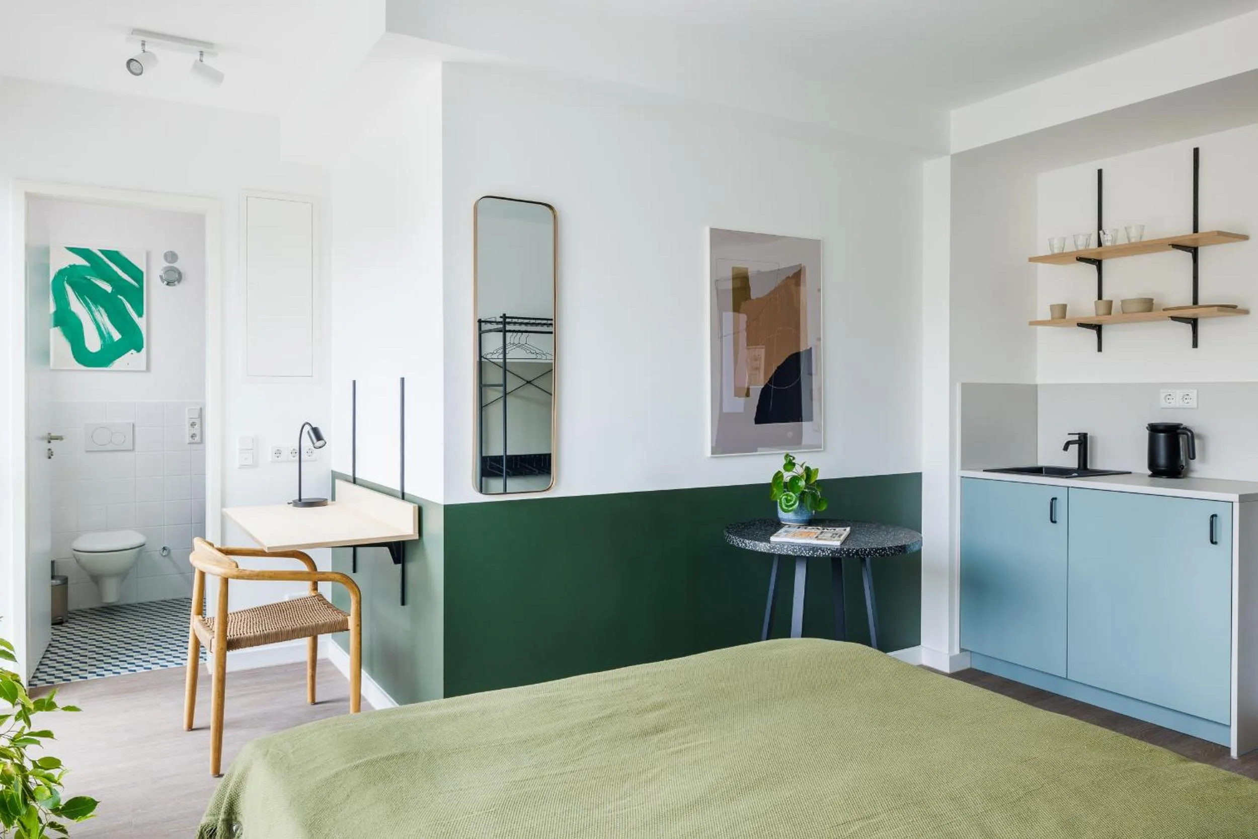 Kitchen or kitchenette, Bed in POHA House Büchel