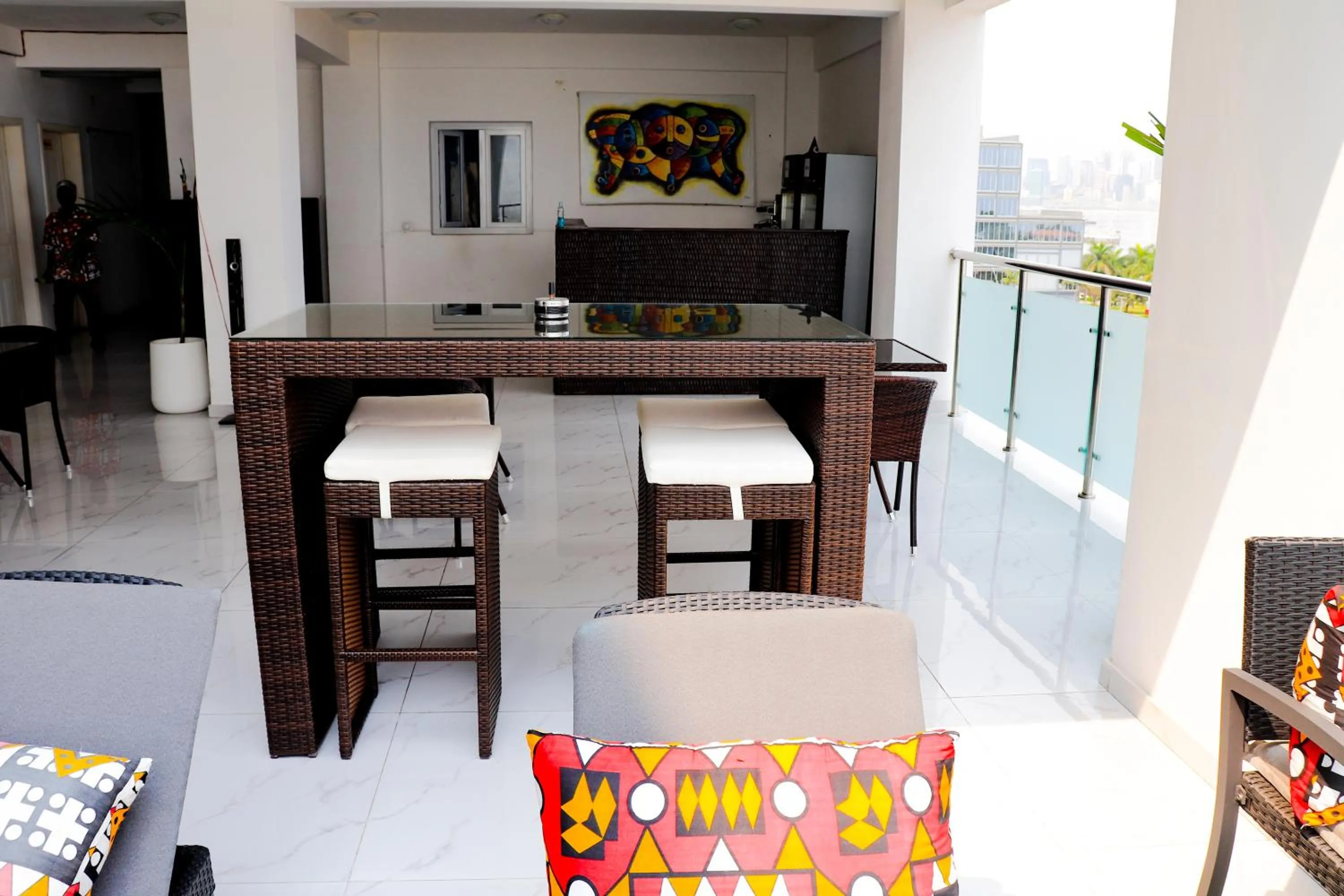 Seating area in Hotel Coral Da Ilha