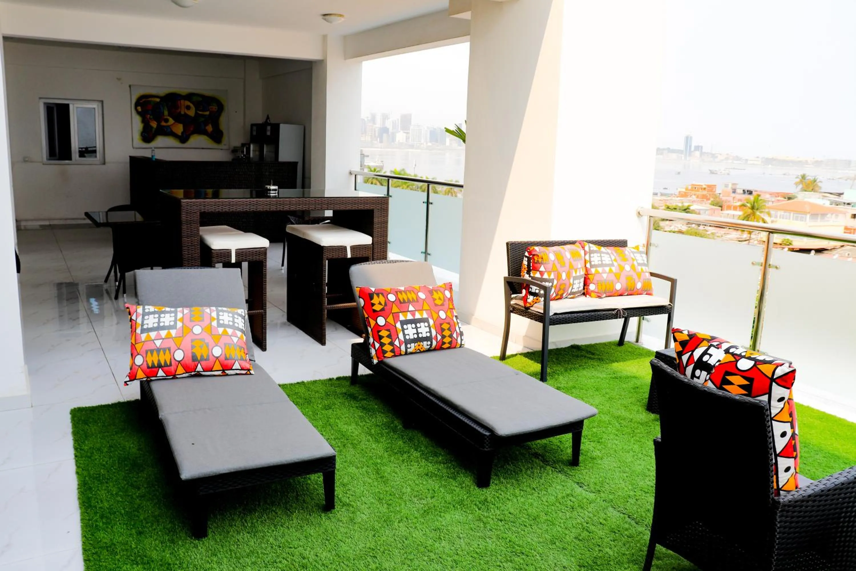 Seating area in Hotel Coral Da Ilha