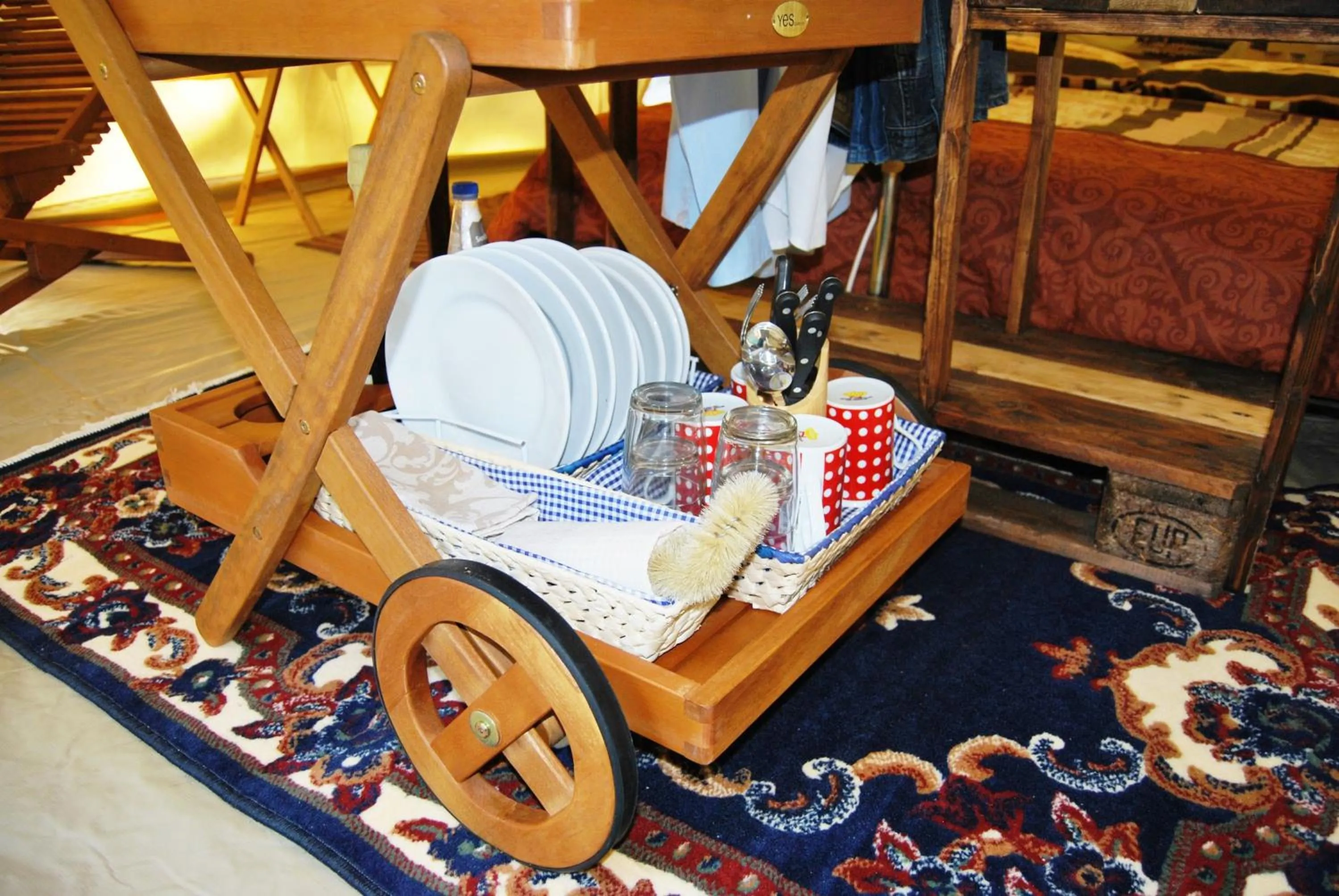 Living room, Bed in Camping Bella Sardinia