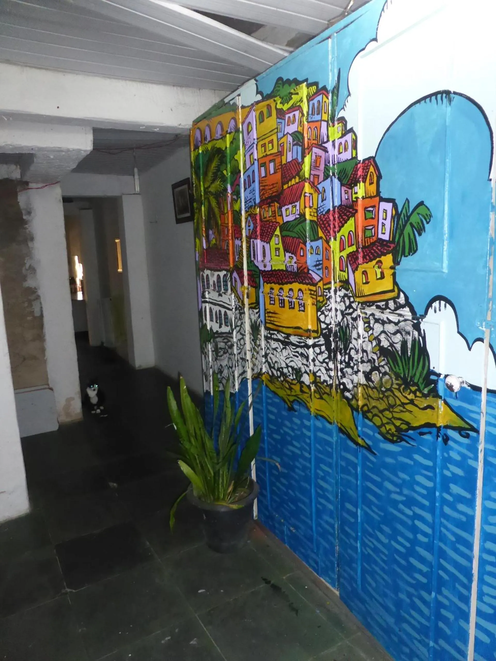 Decorative detail in Hostel Torre Bahia