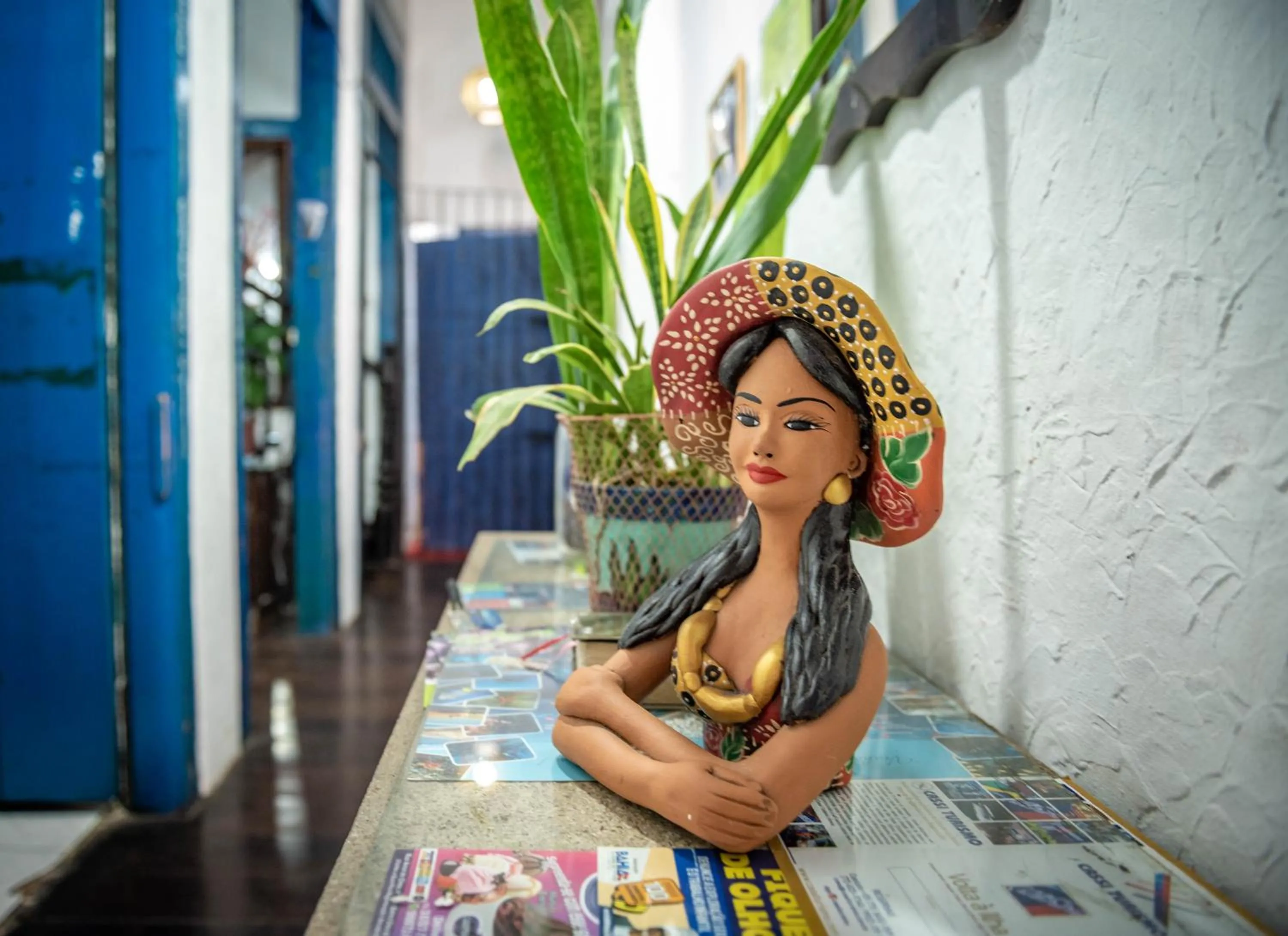 Decorative detail in Hostel Torre Bahia