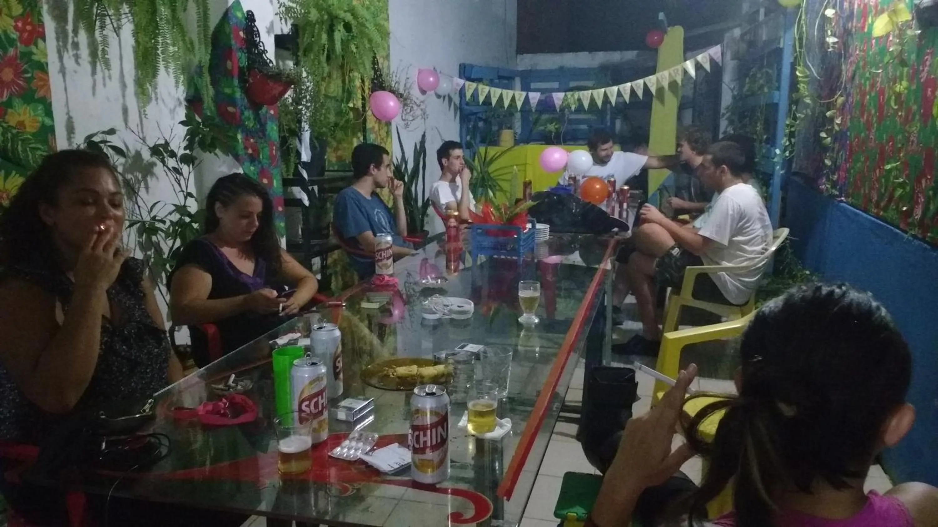 Communal kitchen in Hostel Torre Bahia
