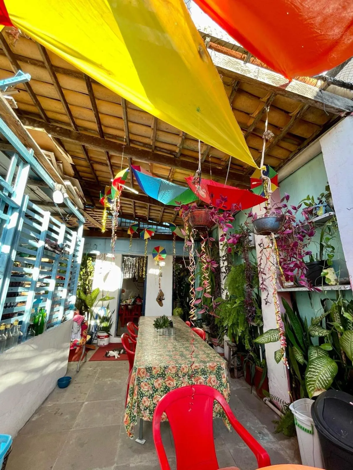 Patio in Hostel Torre Bahia