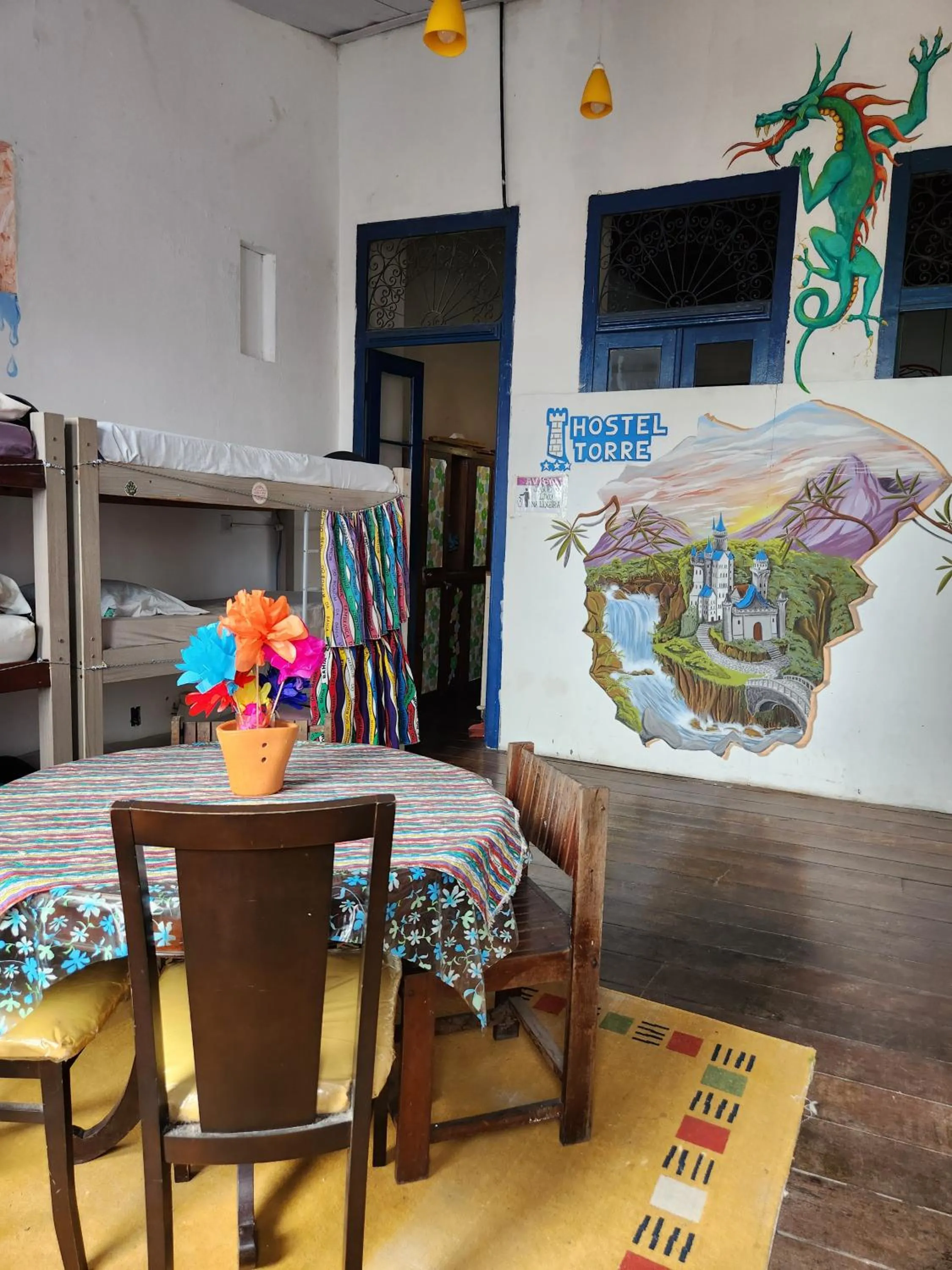 Living room in Hostel Torre Bahia