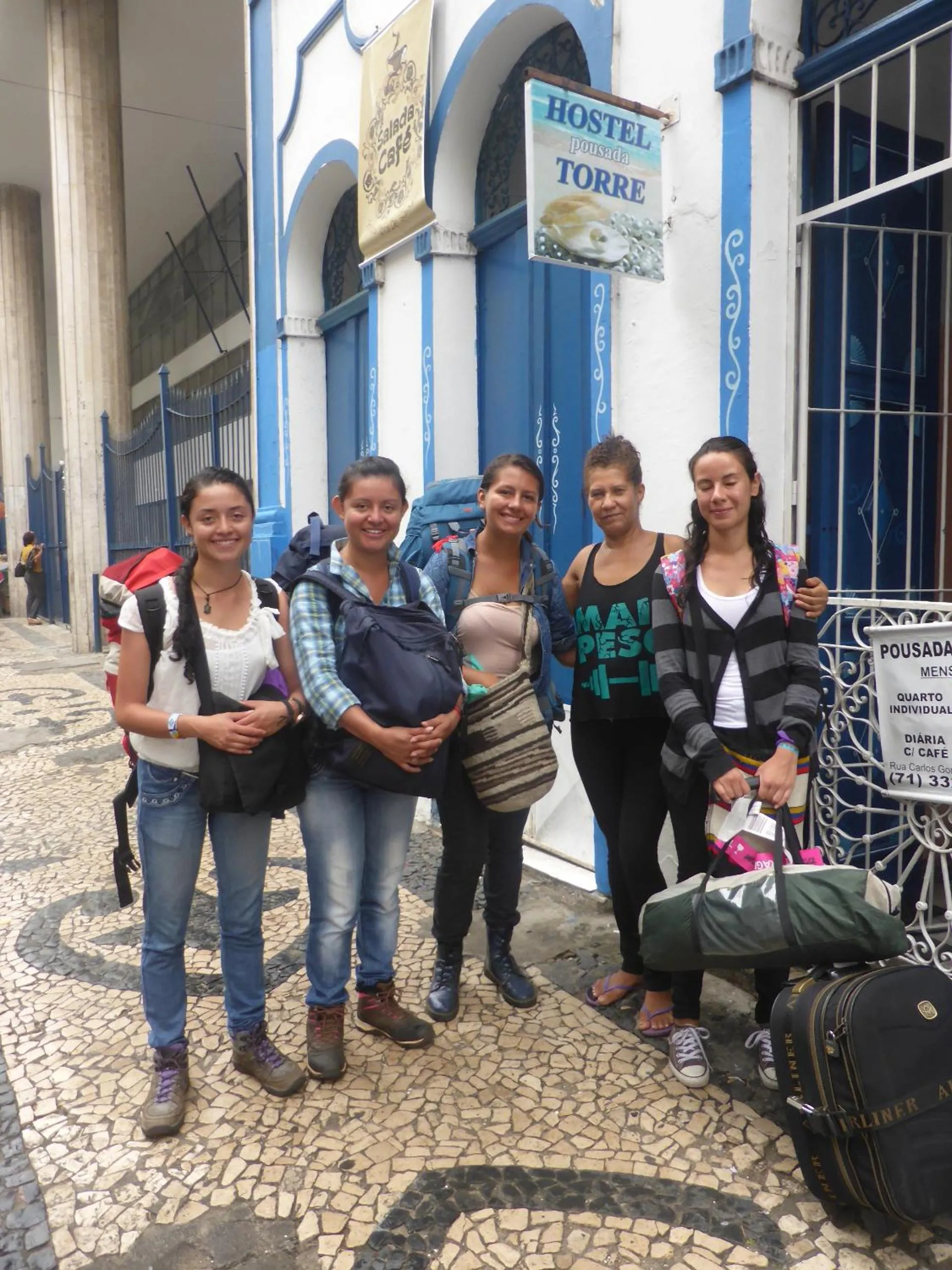 group of guests in Hostel Torre Bahia