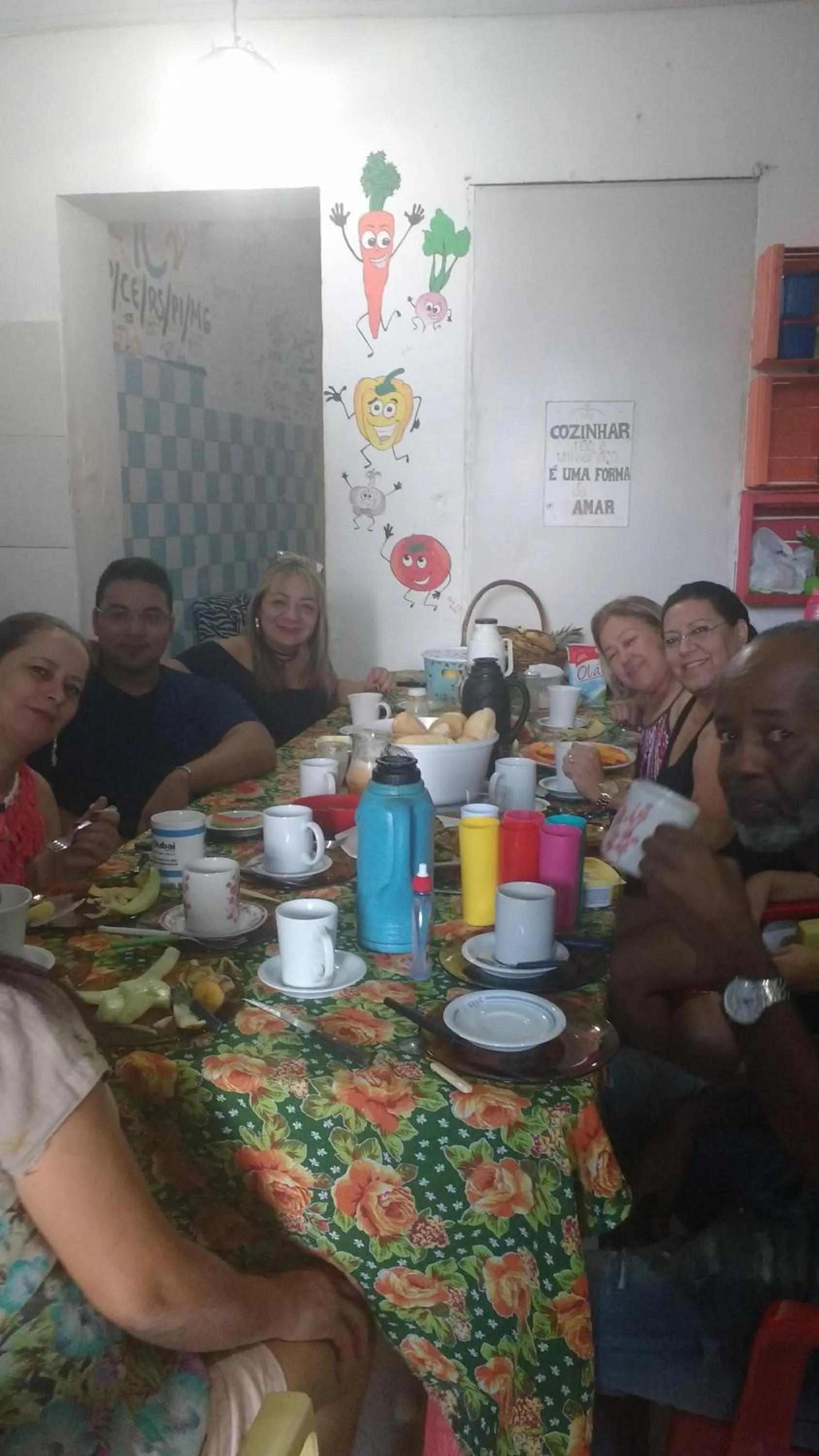 Communal kitchen in Hostel Torre Bahia