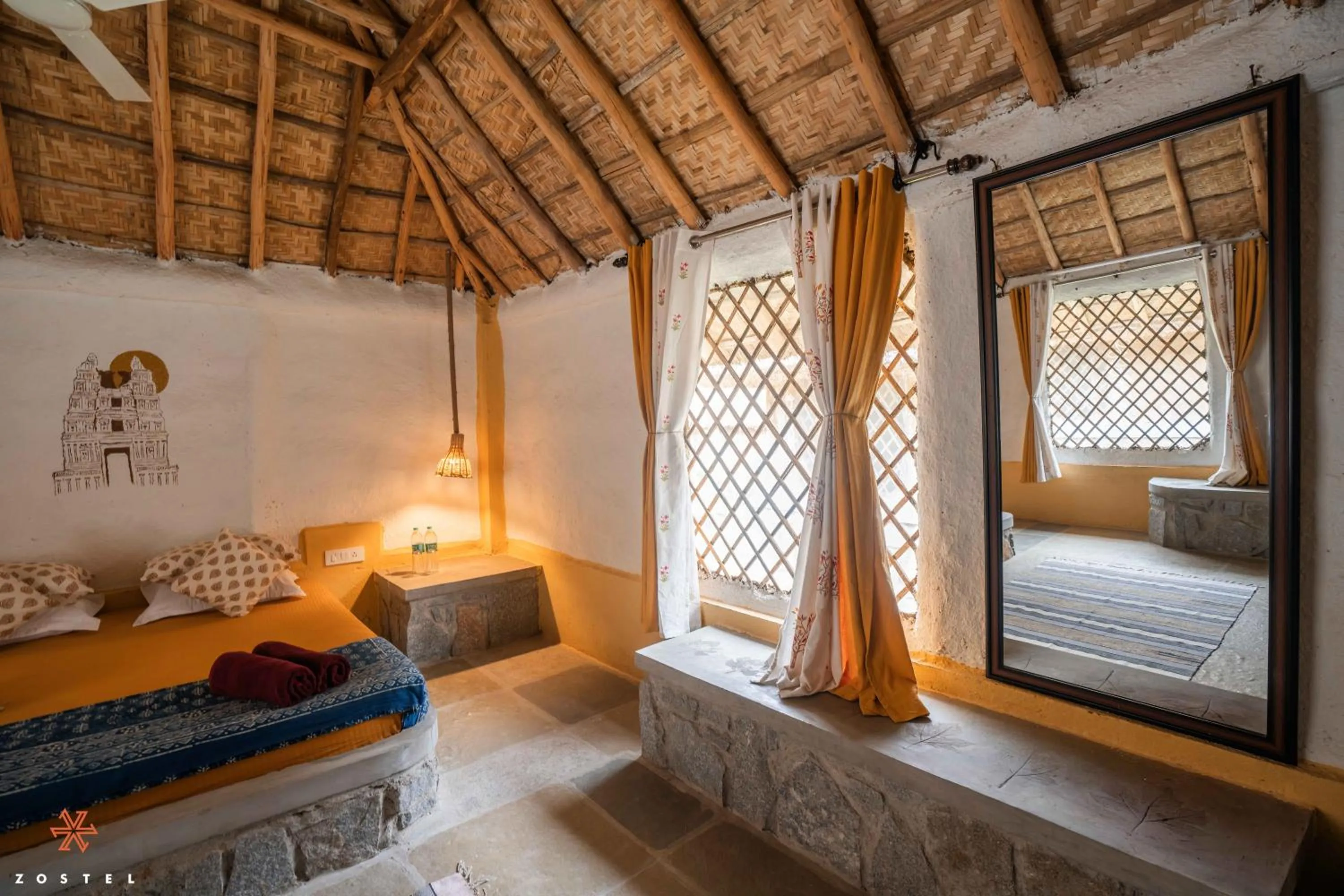 Photo of the whole room, Bed in Zostel Hampi (Gangavathi)