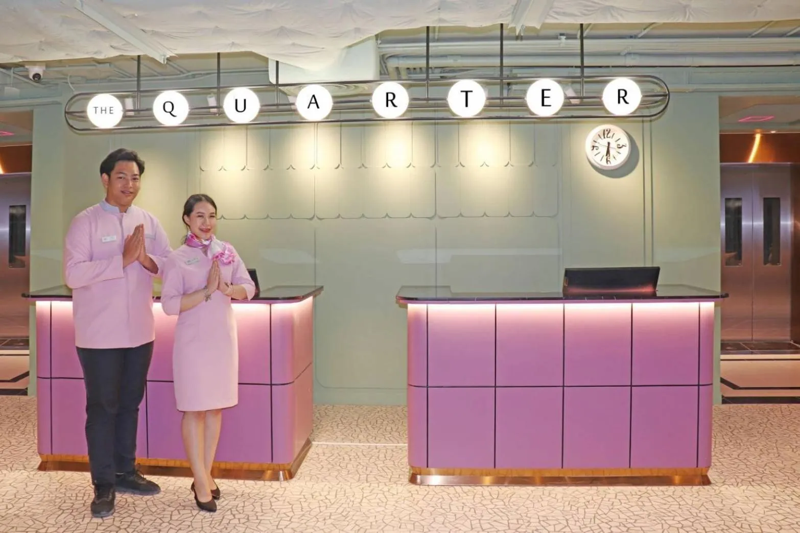 Lobby or reception in The Quarter Ratchathewi by UHG