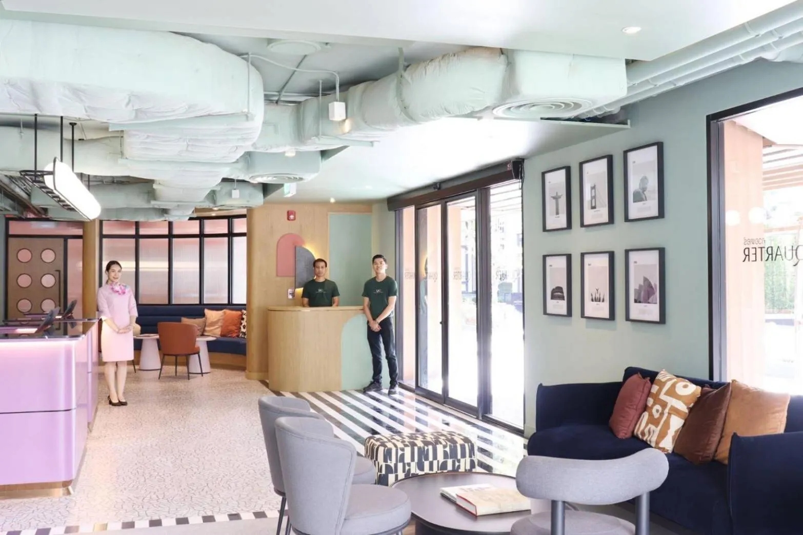 Seating area in The Quarter Ratchathewi by UHG