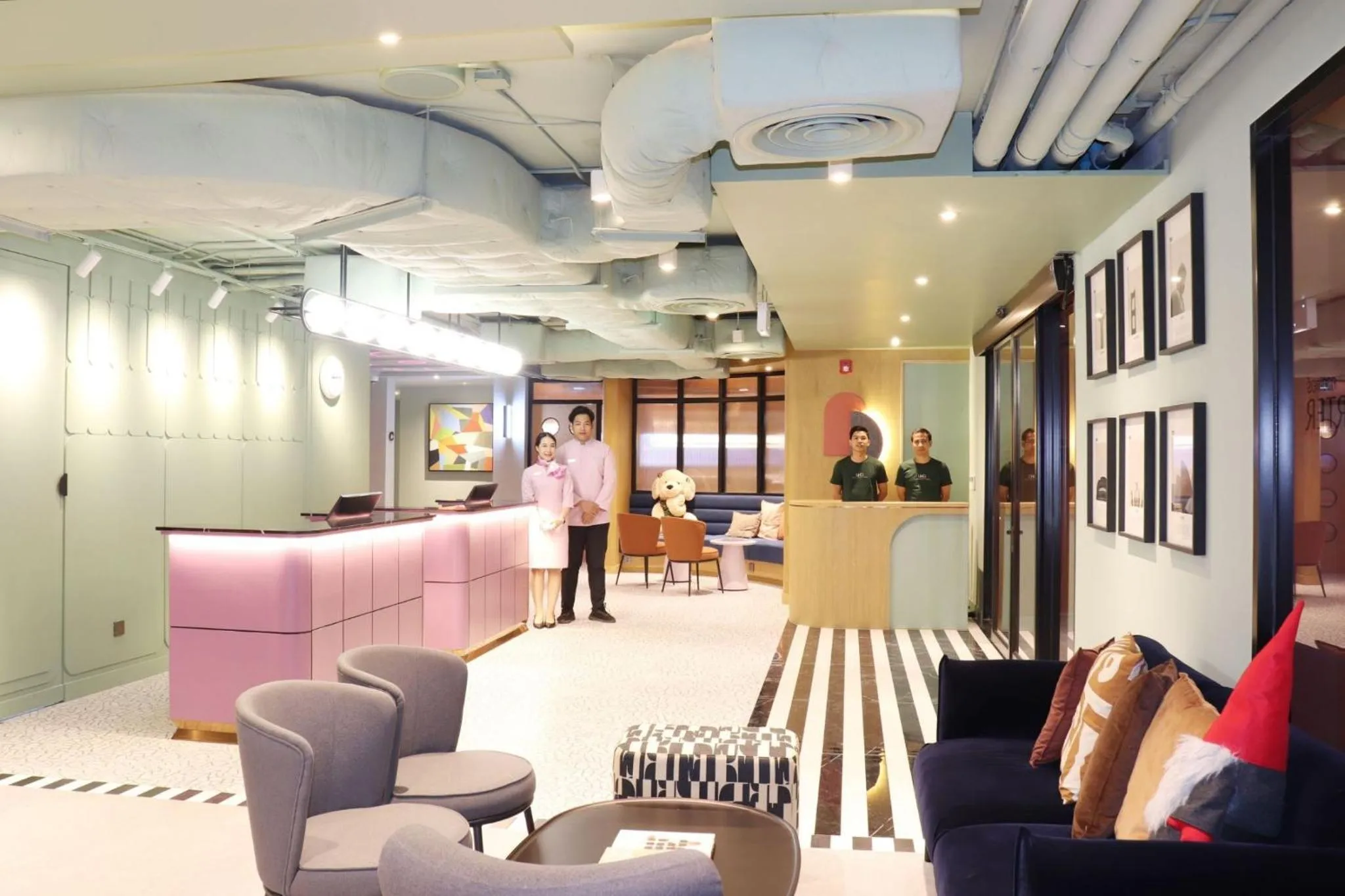 Lobby or reception in The Quarter Ratchathewi by UHG