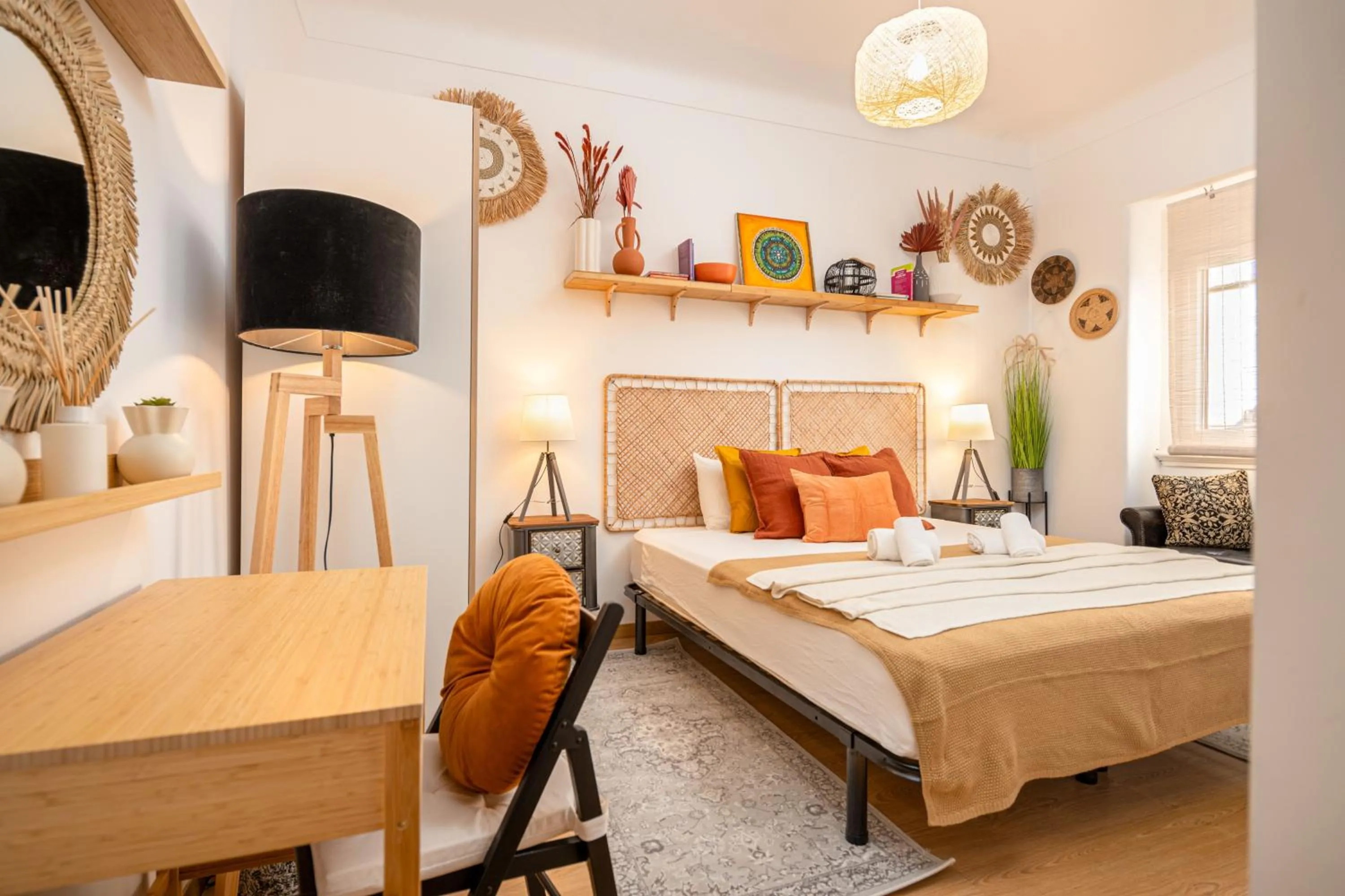 Bedroom in Serene 2BDR Apartment W/ Patio by LovelyStay