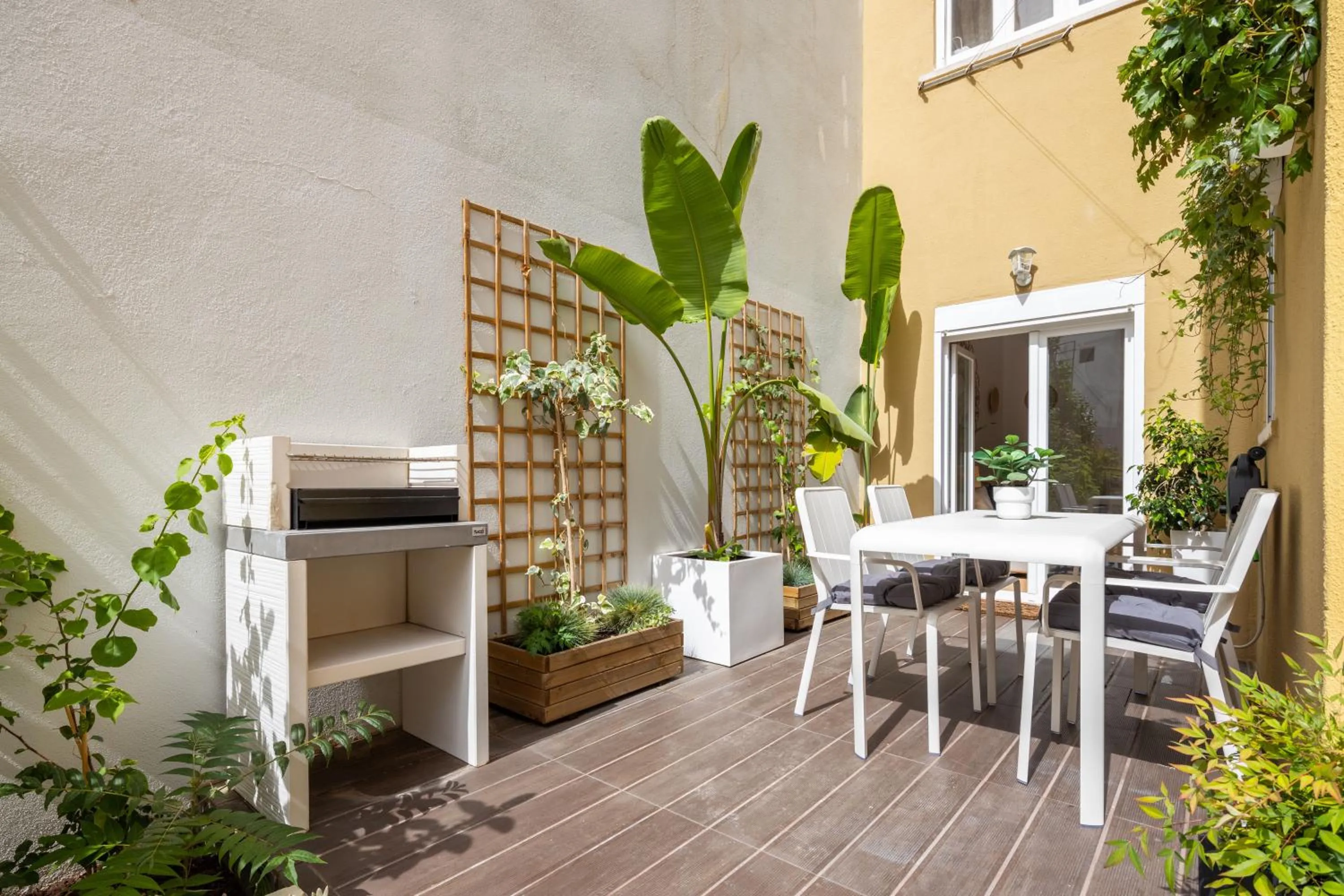 Patio in Serene 2BDR Apartment W/ Patio by LovelyStay