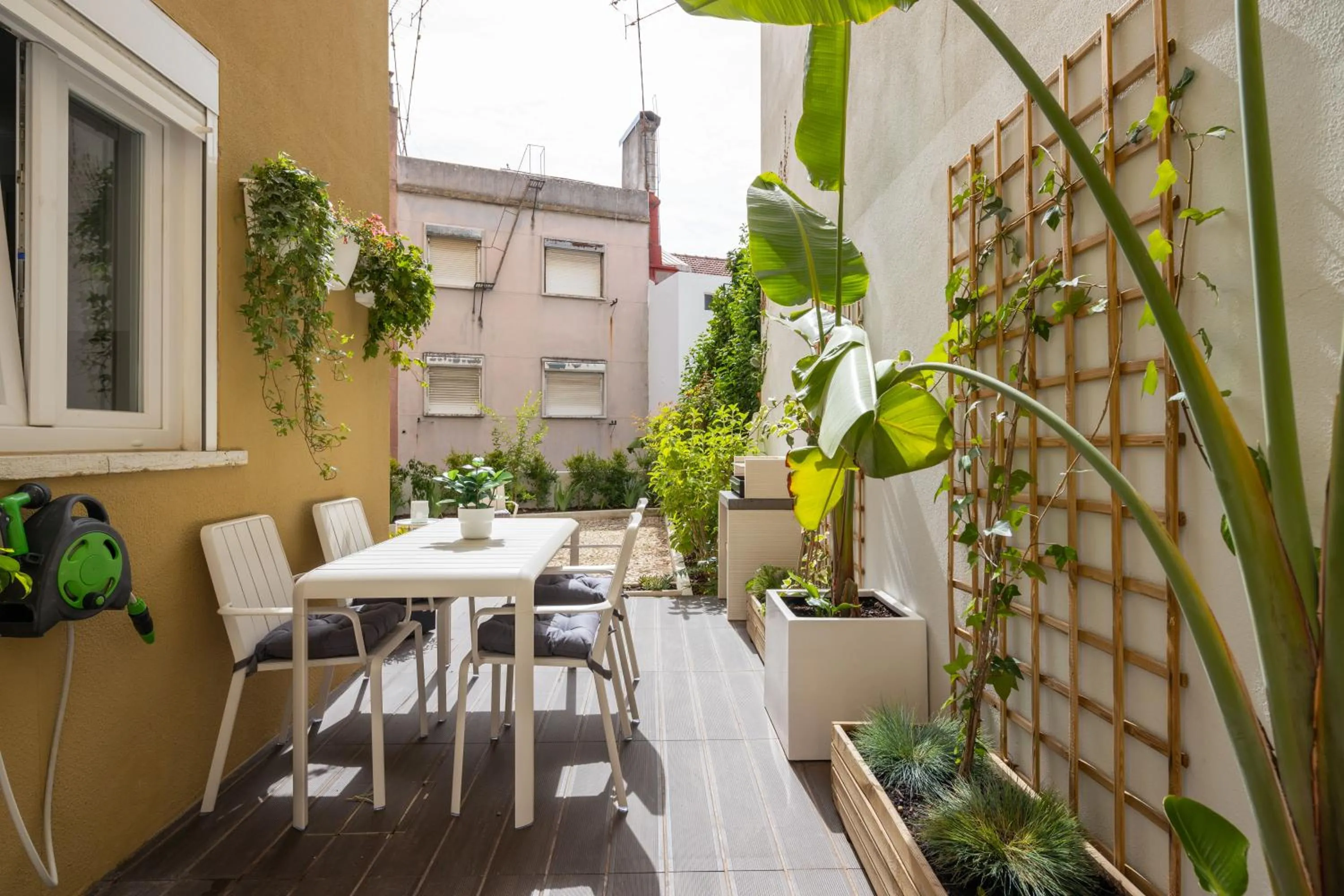 Patio in Serene 2BDR Apartment W/ Patio by LovelyStay