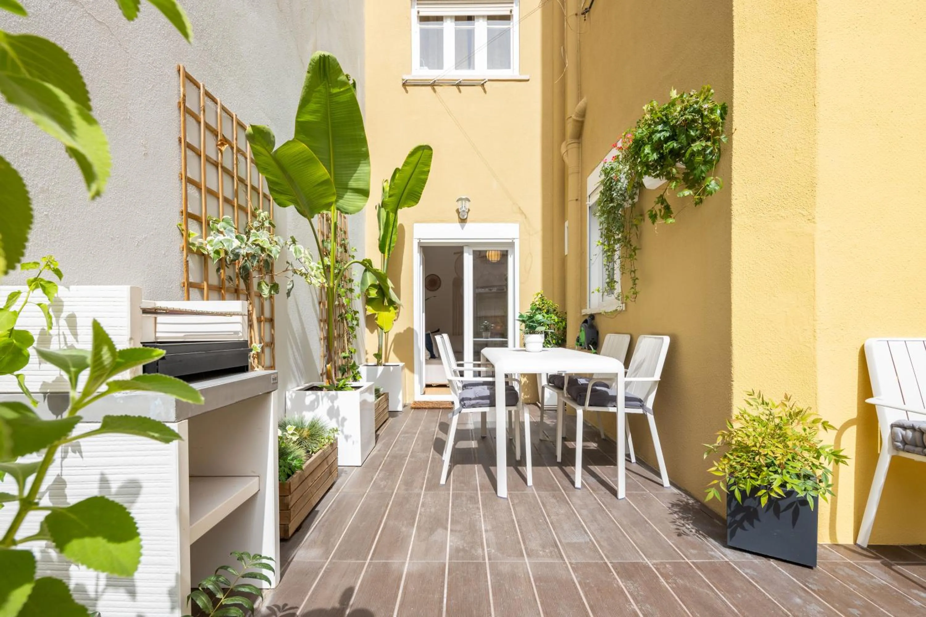 Patio in Serene 2BDR Apartment W/ Patio by LovelyStay