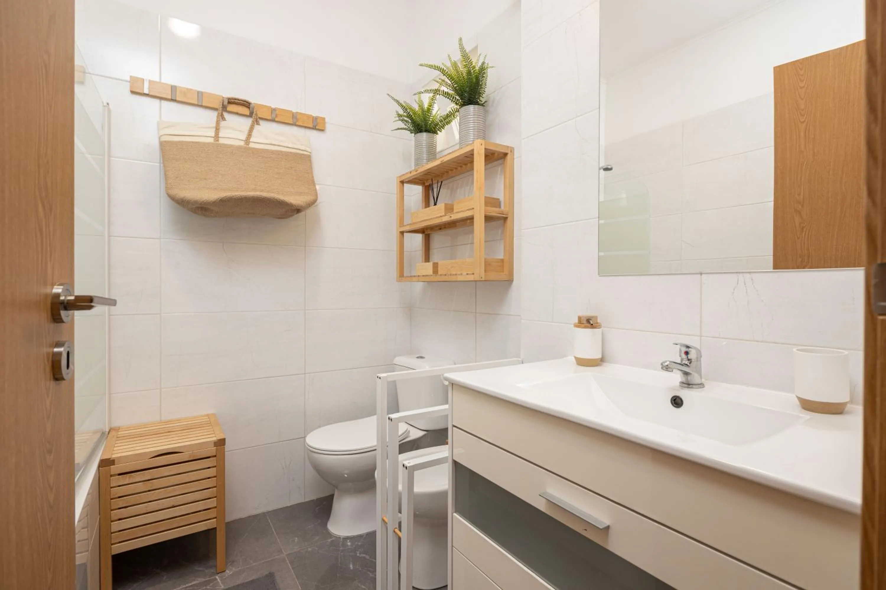 Bathroom in Serene 2BDR Apartment W/ Patio by LovelyStay
