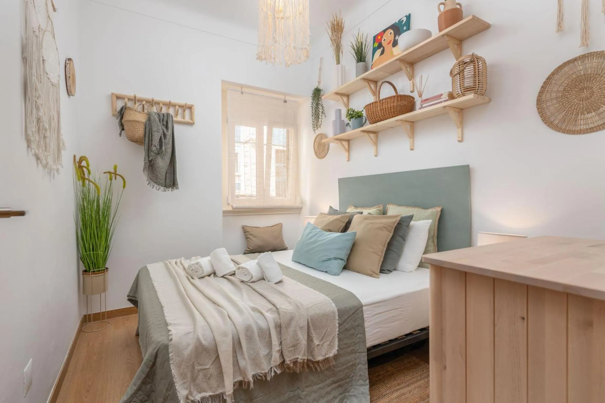 Bedroom in Serene 2BDR Apartment W/ Patio by LovelyStay