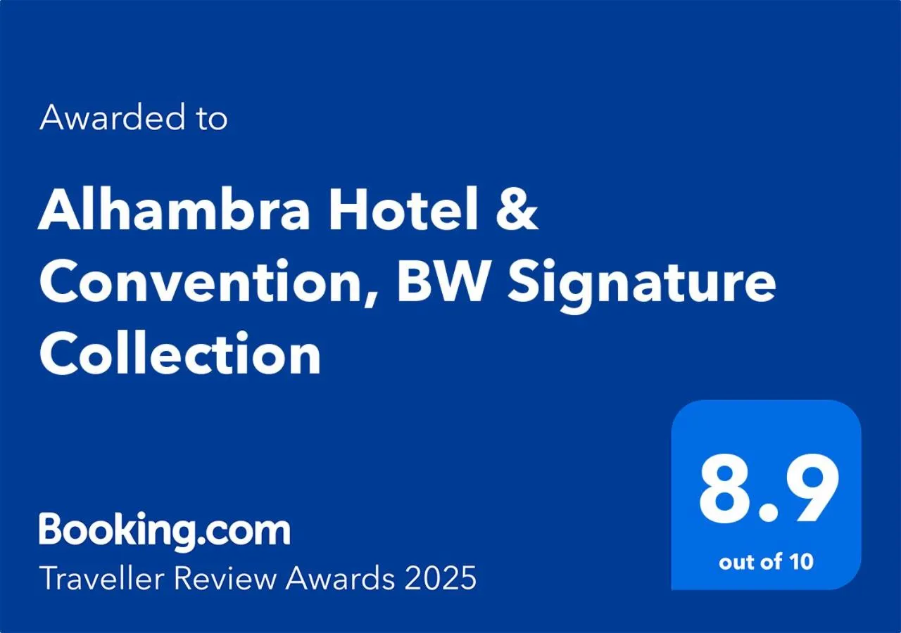 Certificate/Award in Alhambra Hotel & Convention, BW Signature Collection