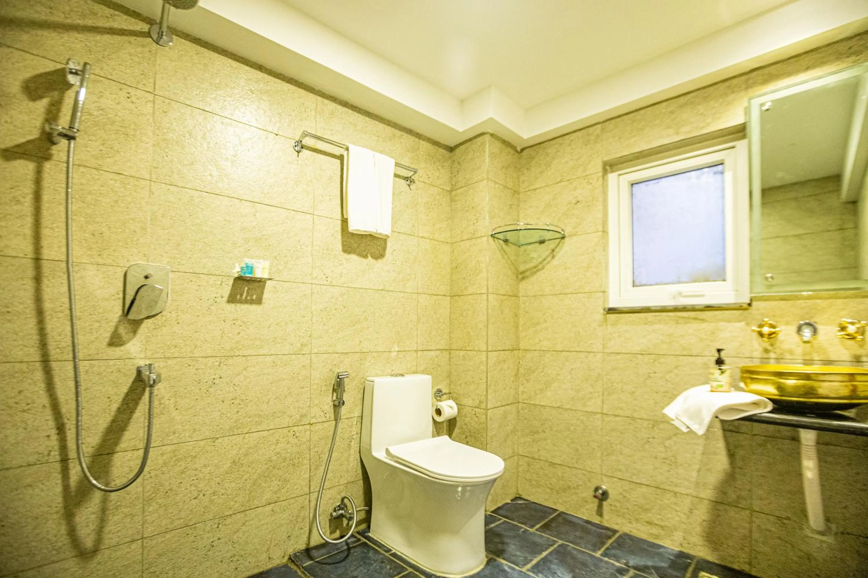 Shower in Darbar Heritage Inn