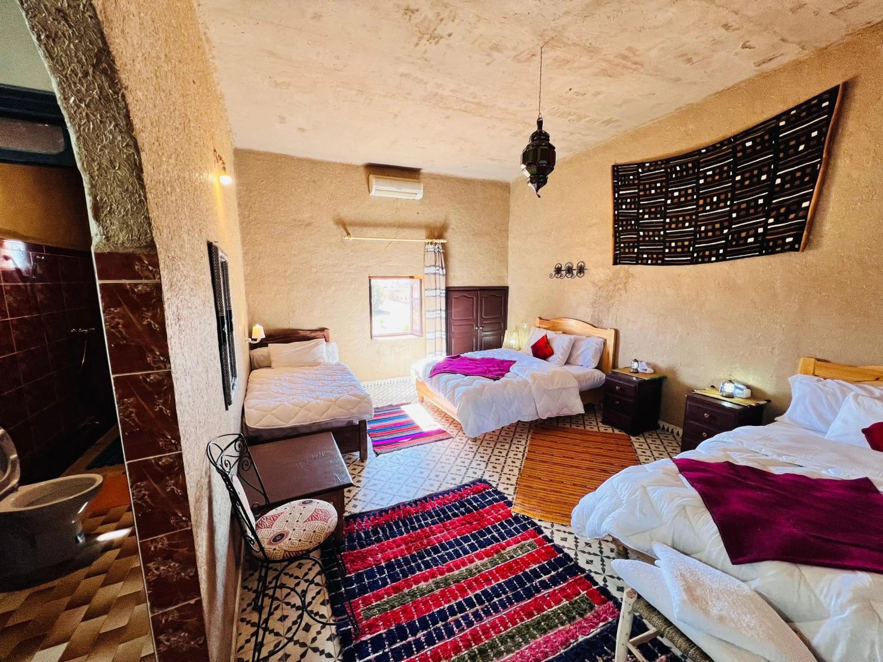 Bed in Hotel Camping Les Roses Des Dunes & Piscine