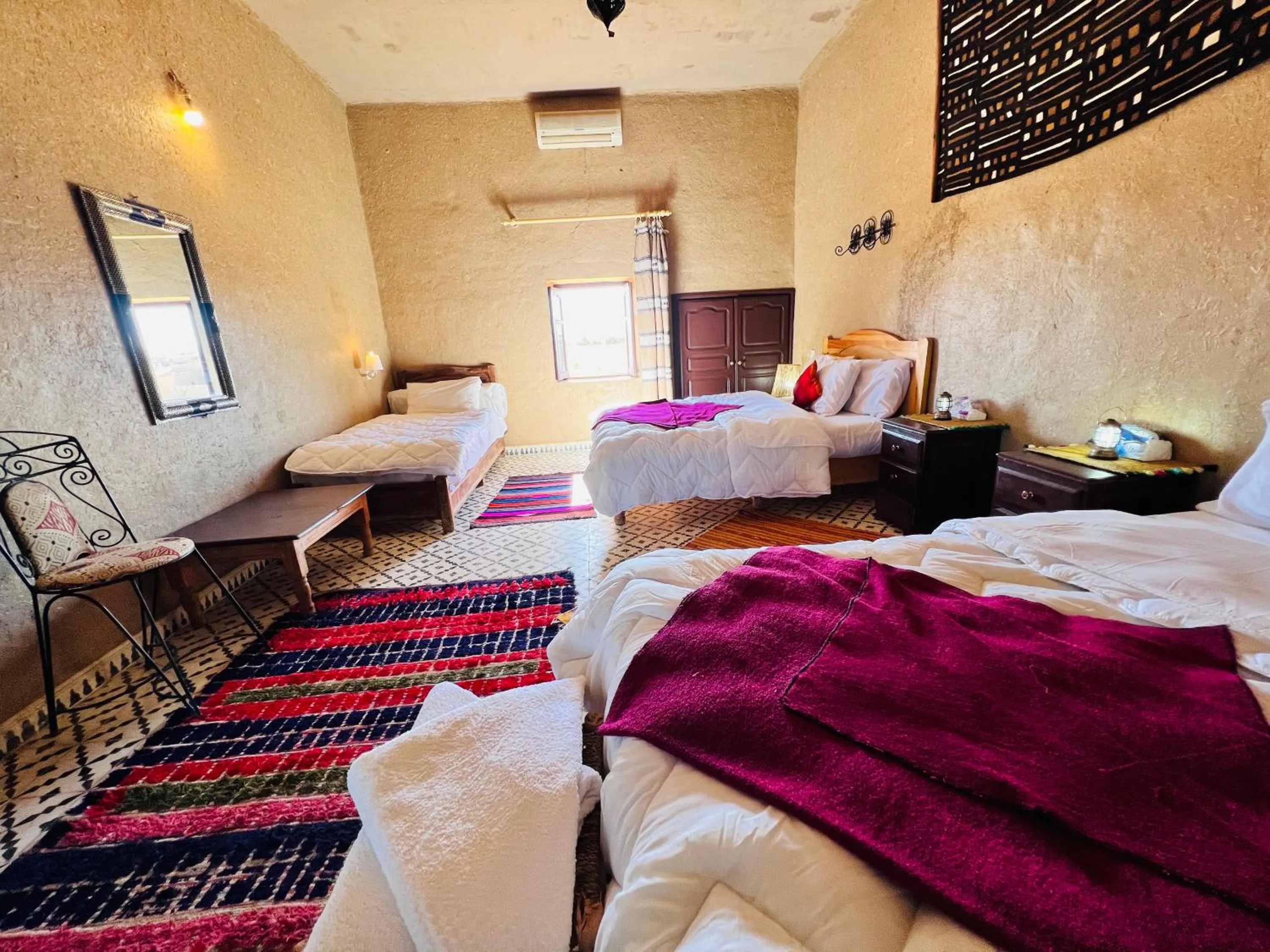 Bed in Hotel Camping Les Roses Des Dunes & Piscine