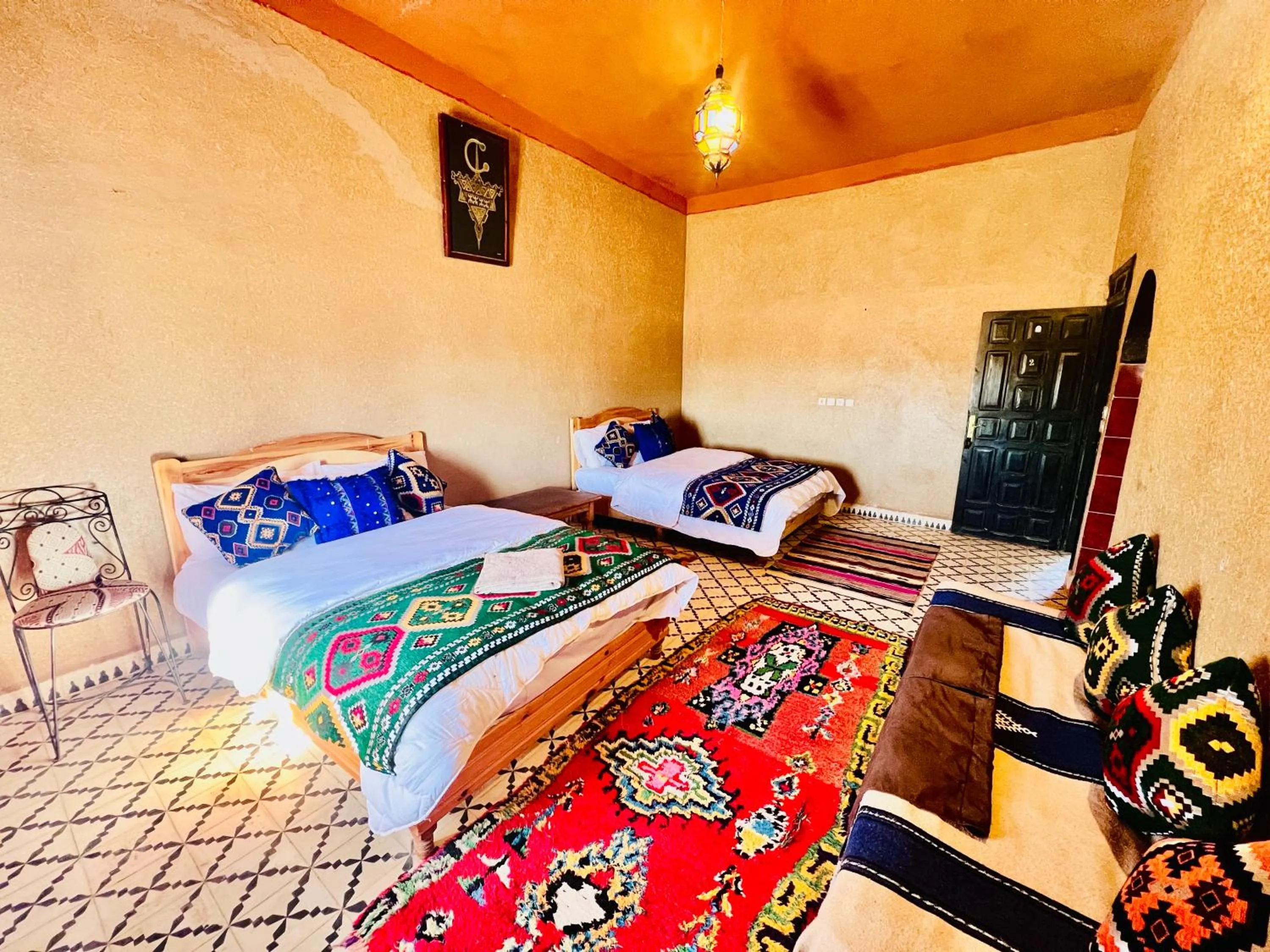 Bed in Hotel Camping Les Roses Des Dunes & Piscine