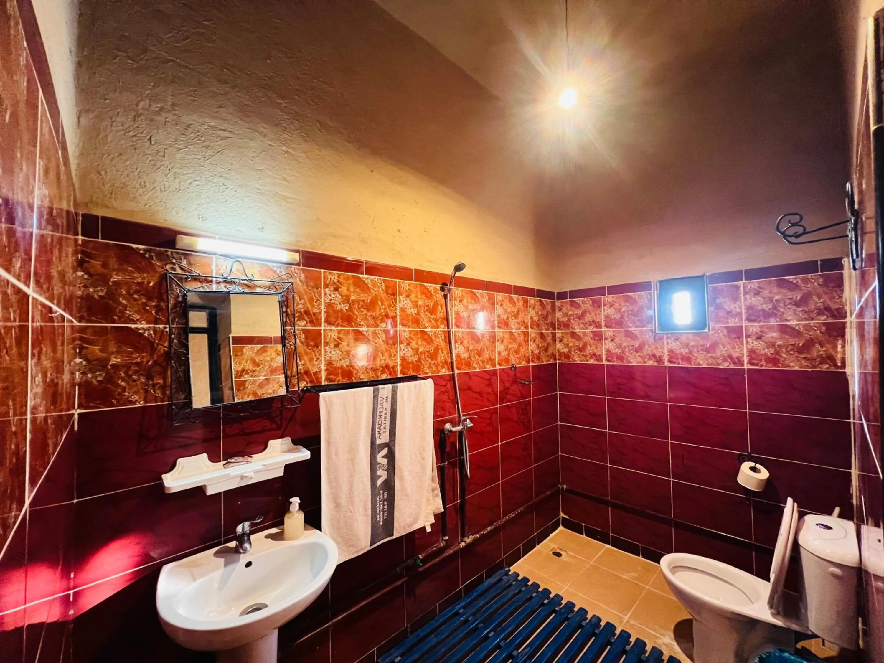Shower in Hotel Camping Les Roses Des Dunes & Piscine