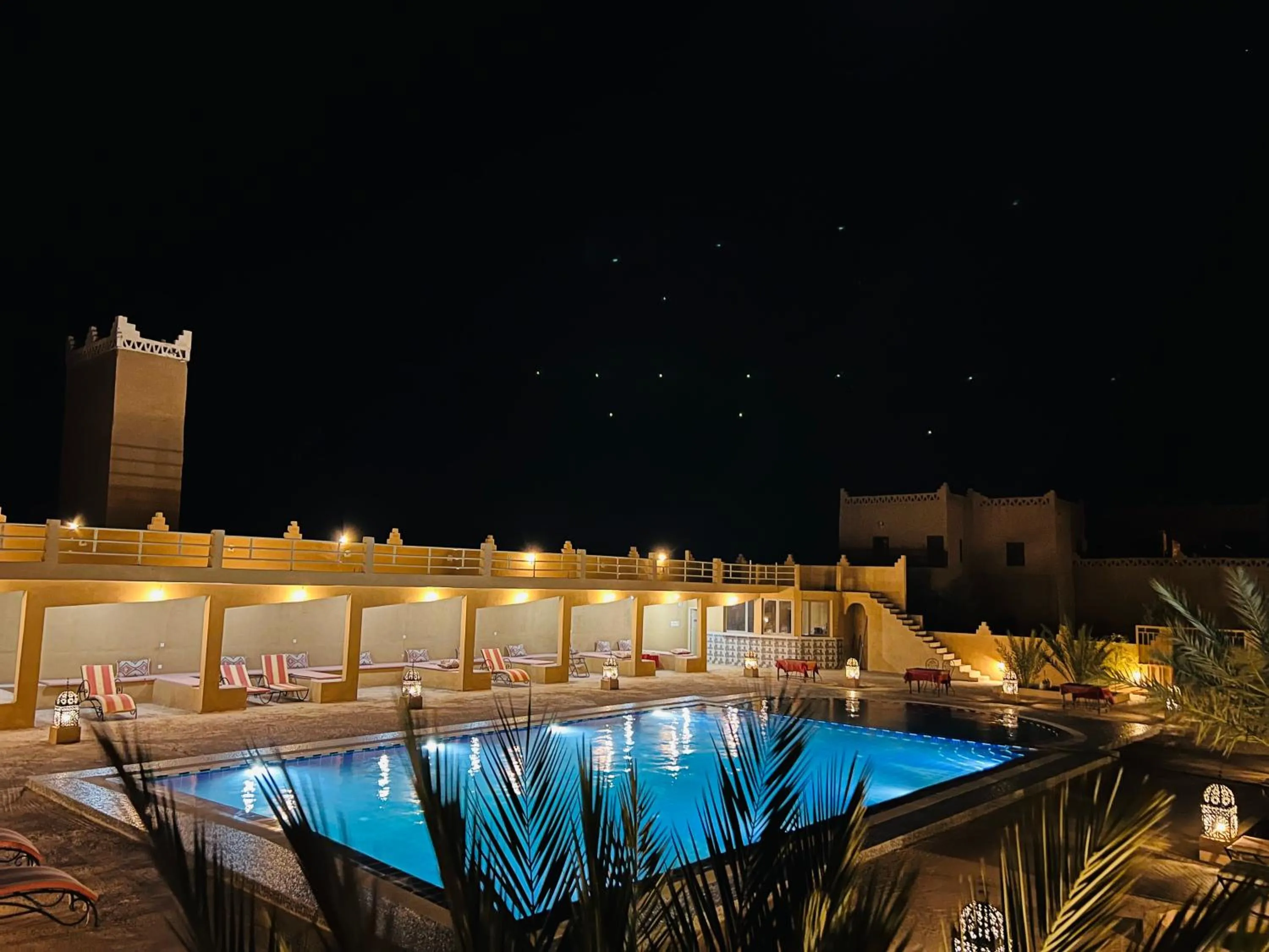 Night in Hotel Camping Les Roses Des Dunes & Piscine