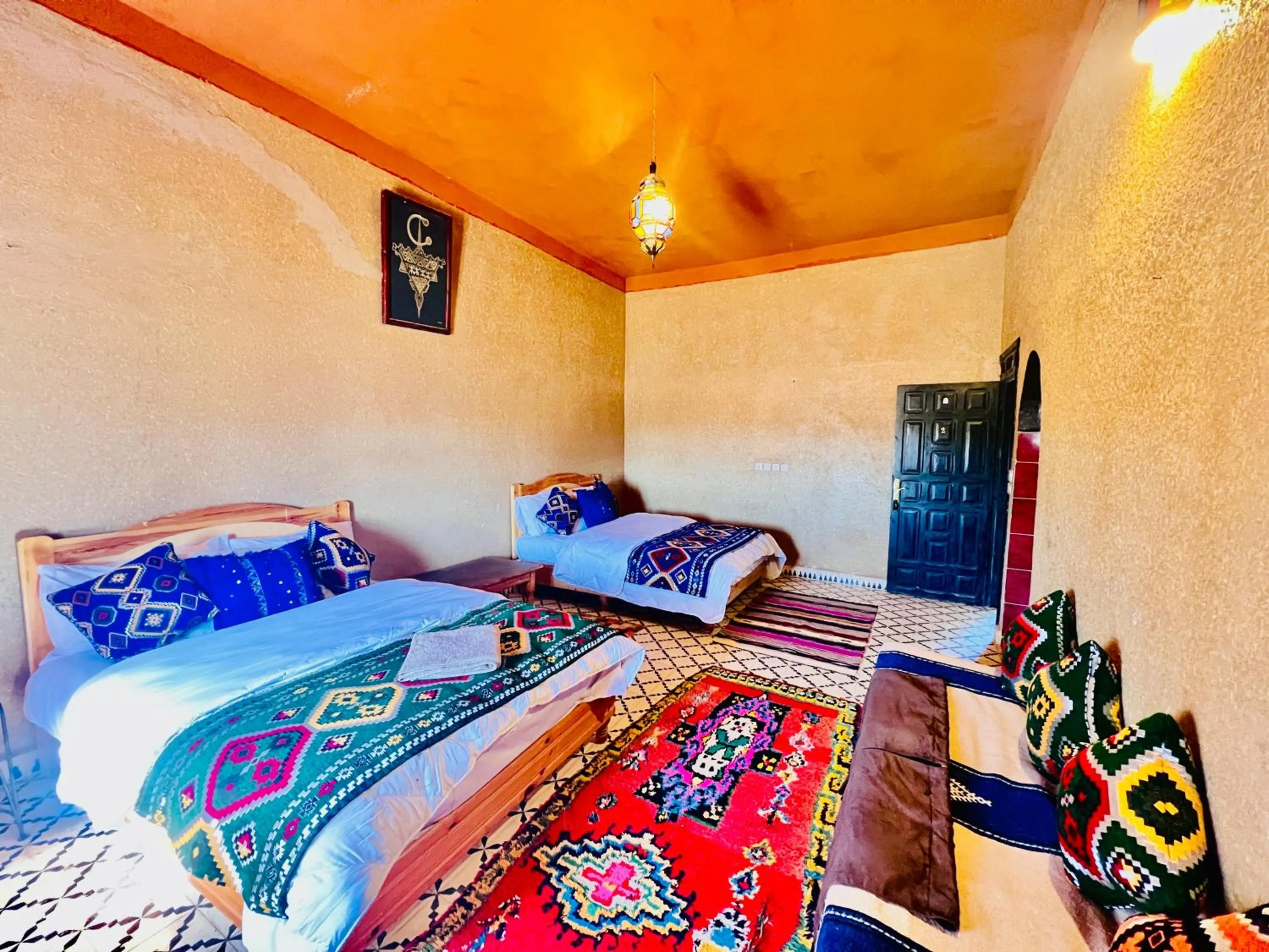 Bed in Hotel Camping Les Roses Des Dunes & Piscine