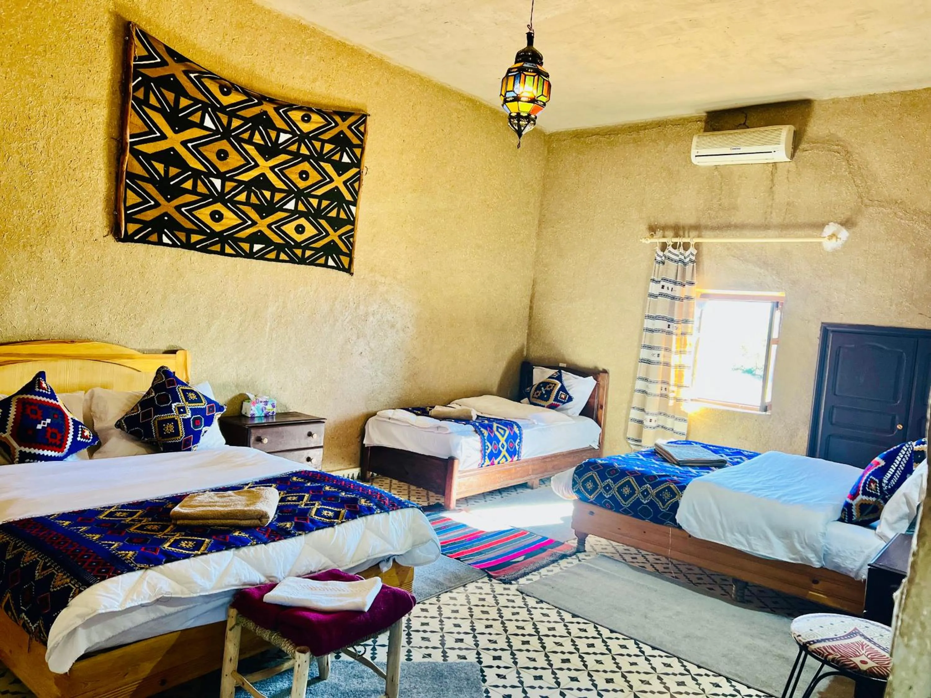 Bed in Hotel Camping Les Roses Des Dunes & Piscine