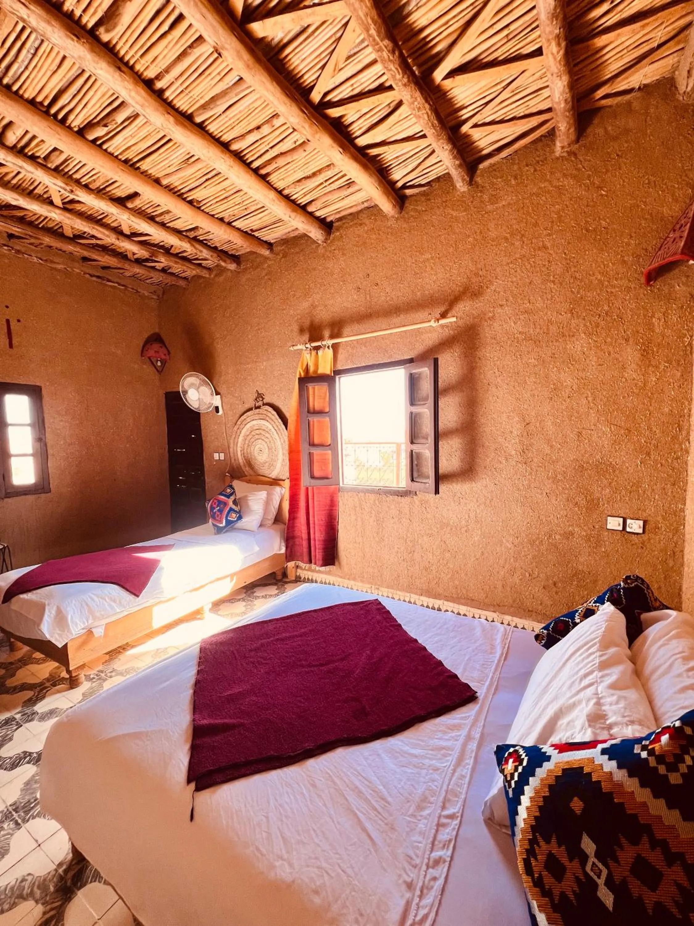 Bed in Hotel Camping Les Roses Des Dunes & Piscine