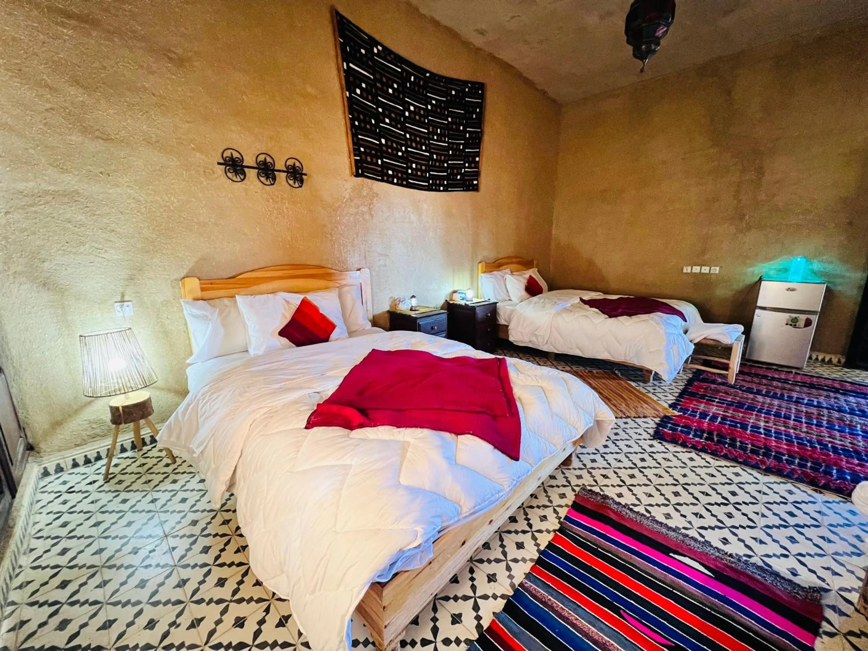 Bed in Hotel Camping Les Roses Des Dunes & Piscine