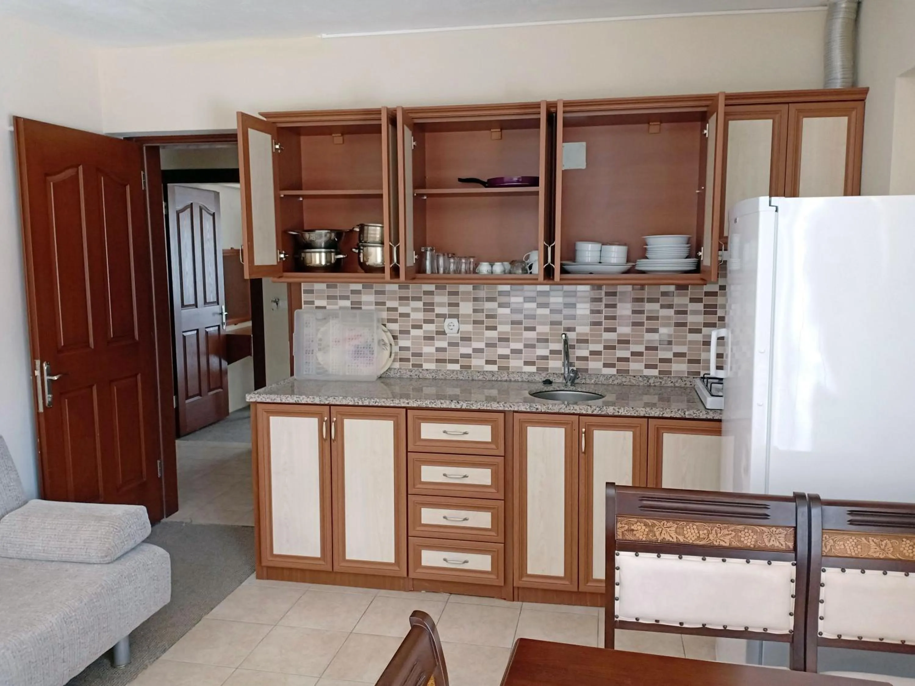 Kitchen or kitchenette in Sarıgerme Apart