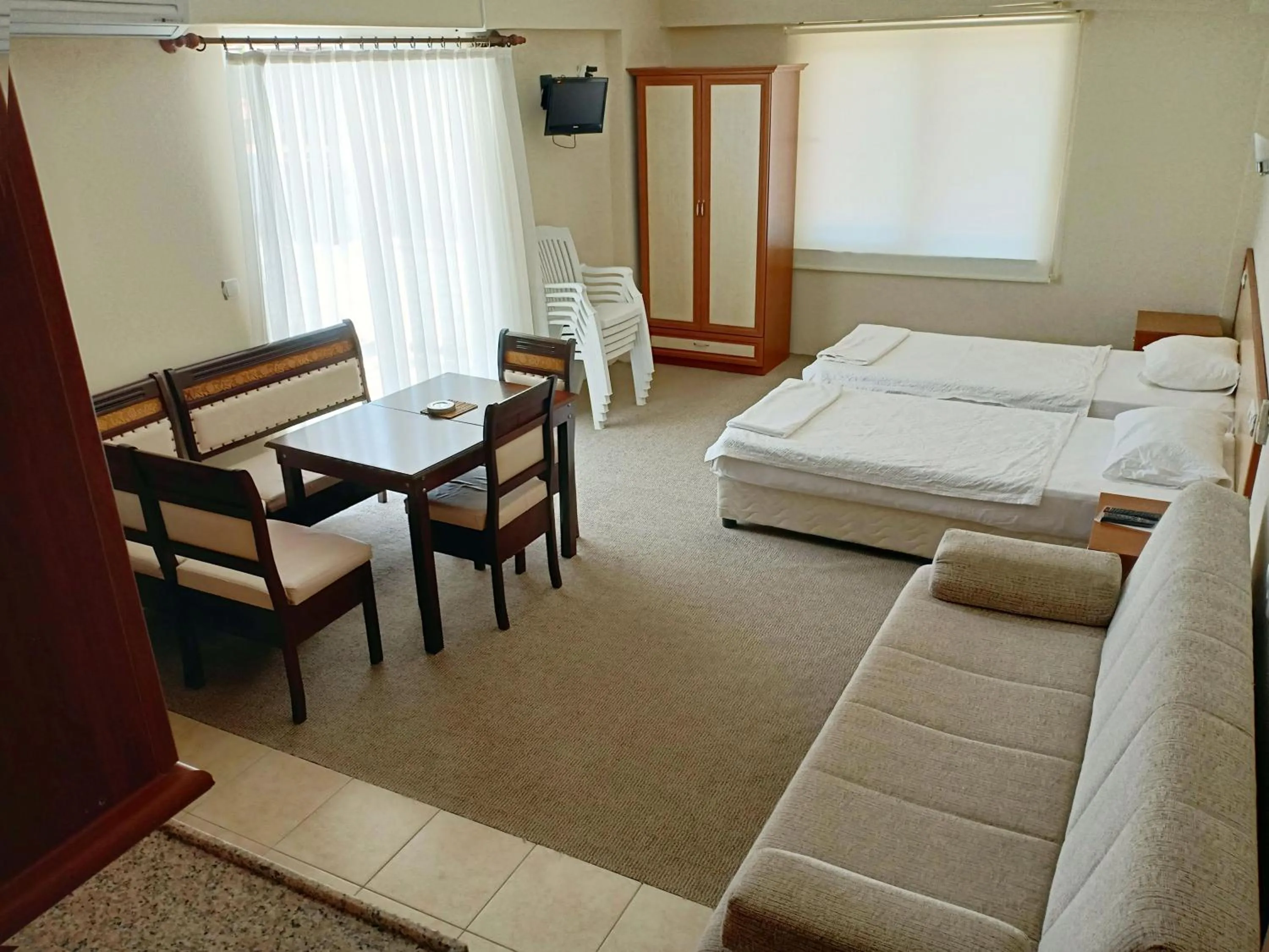 TV and multimedia, Bed in Sarıgerme Apart