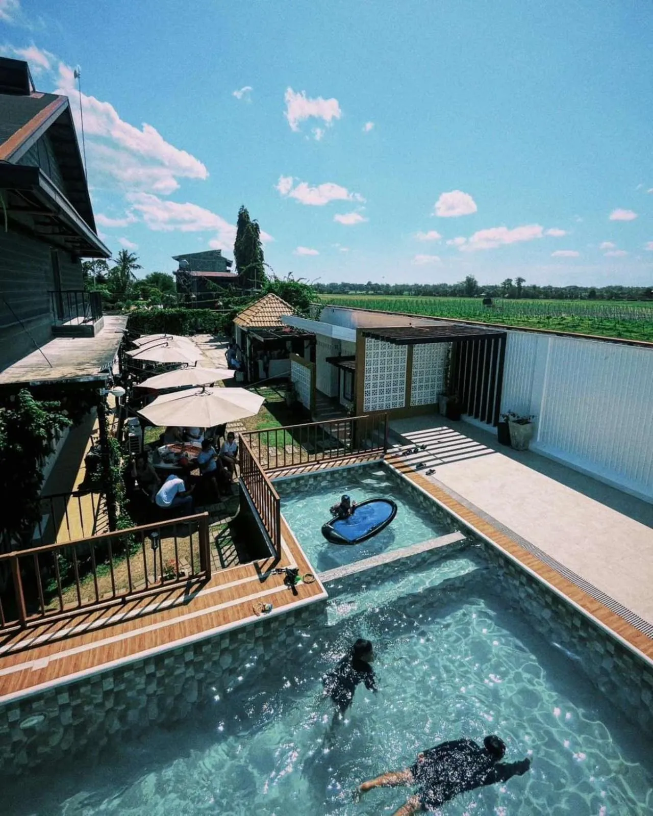 Swimming pool in Urban Glamp Resort Iloilo