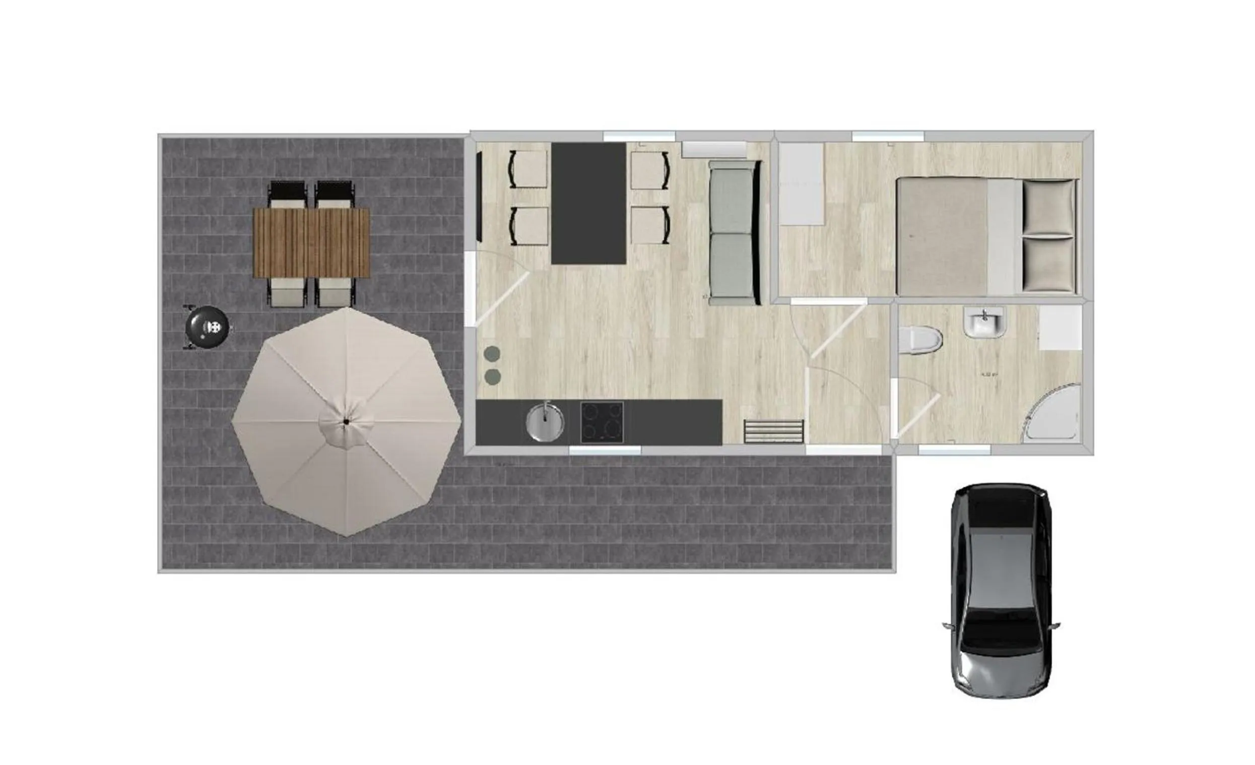 Floor plan in Ferienhaus Seekoje