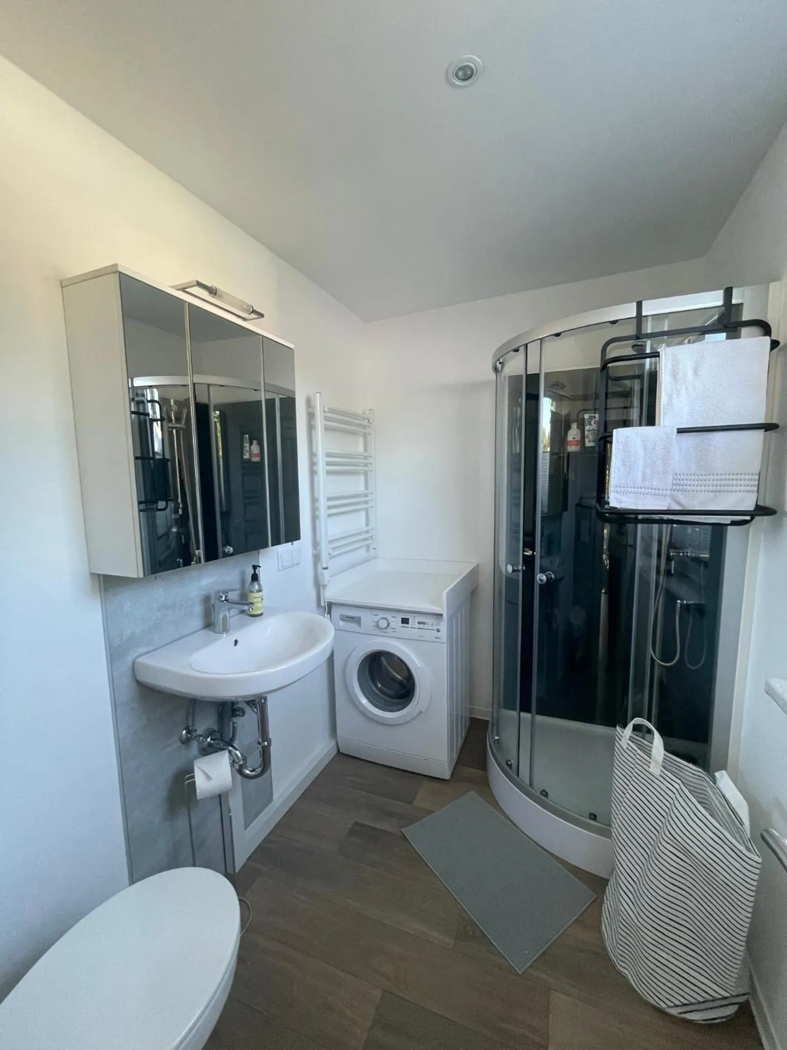 Shower in Ferienhaus Seekoje