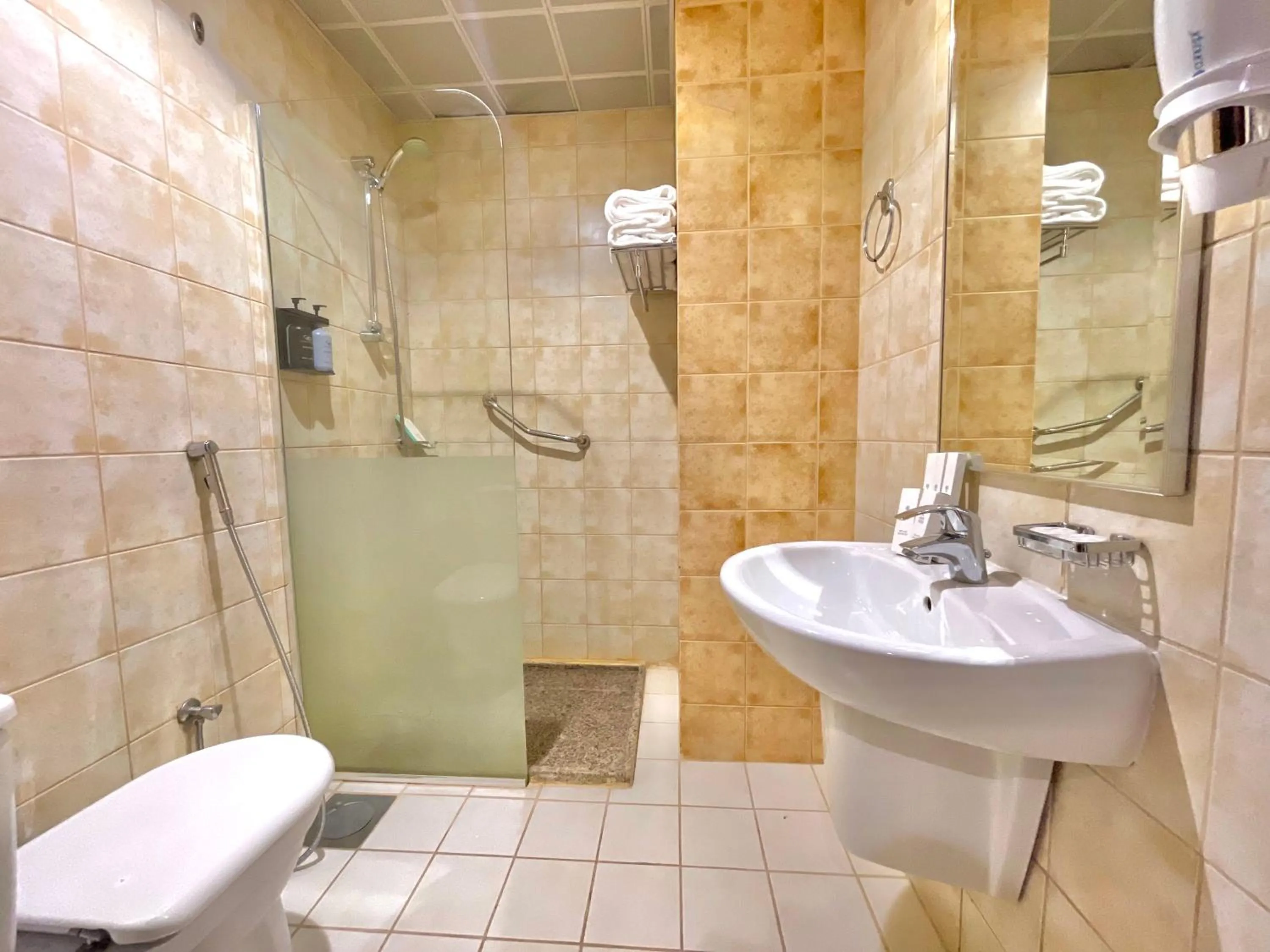 Toilet in شركة المختارة العالمي للخدمات الفندقيه - Al Mukhtara International Hotel